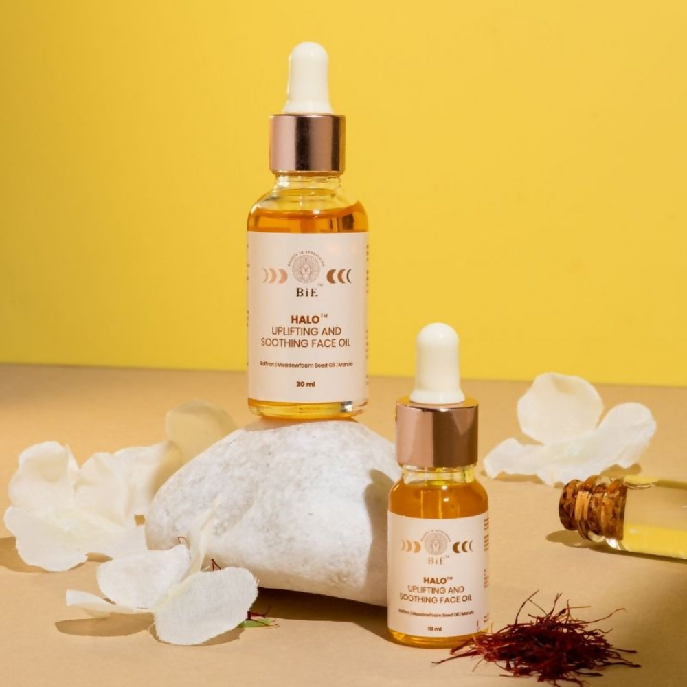 BiE Halo Uplifting & Soothing Face Oil With Pure Saffron For Brighter Skin