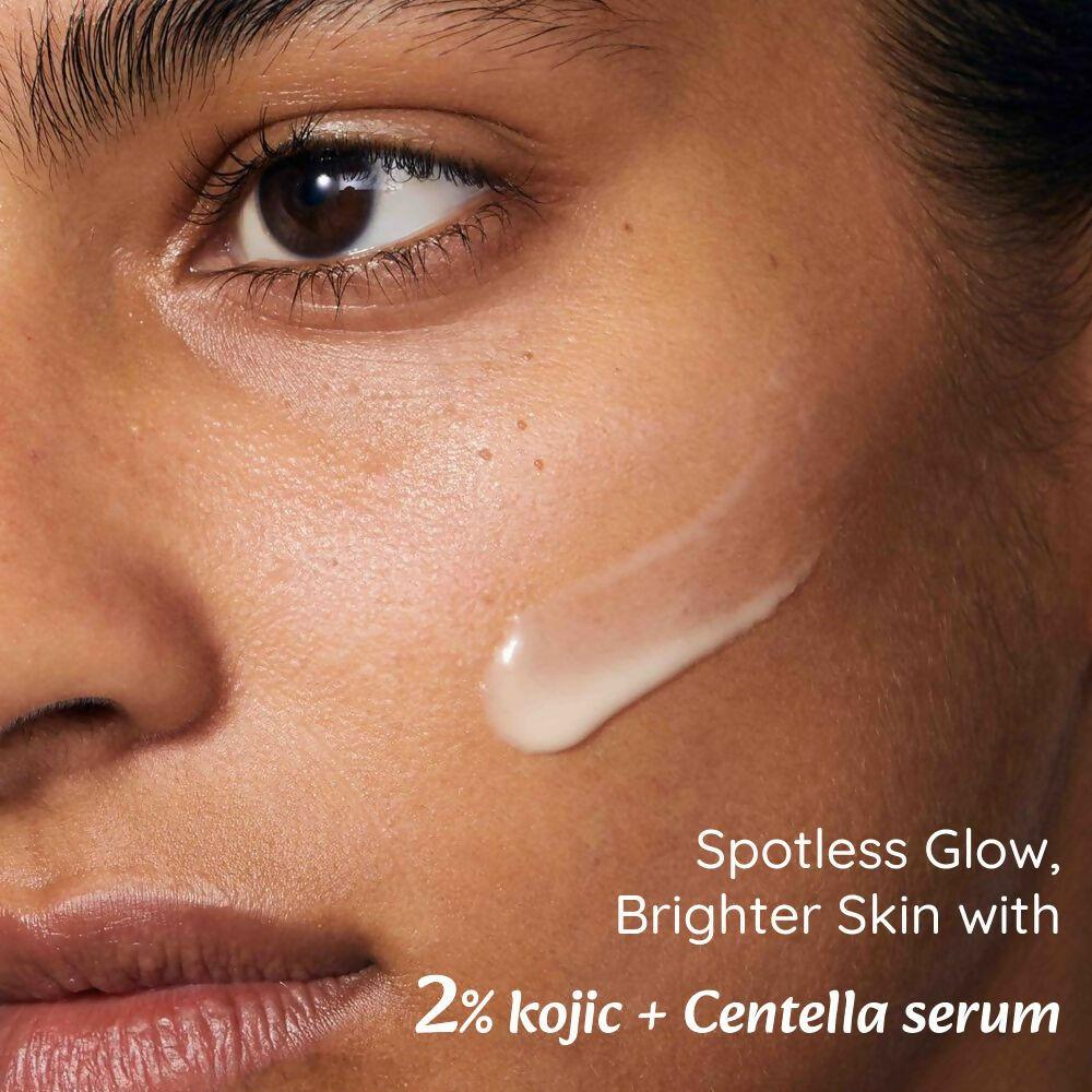 Wild Oak 2% Kojic + Centella Face Serum For Hyperpigmentation Brightening Sun Damage & Melasma Care