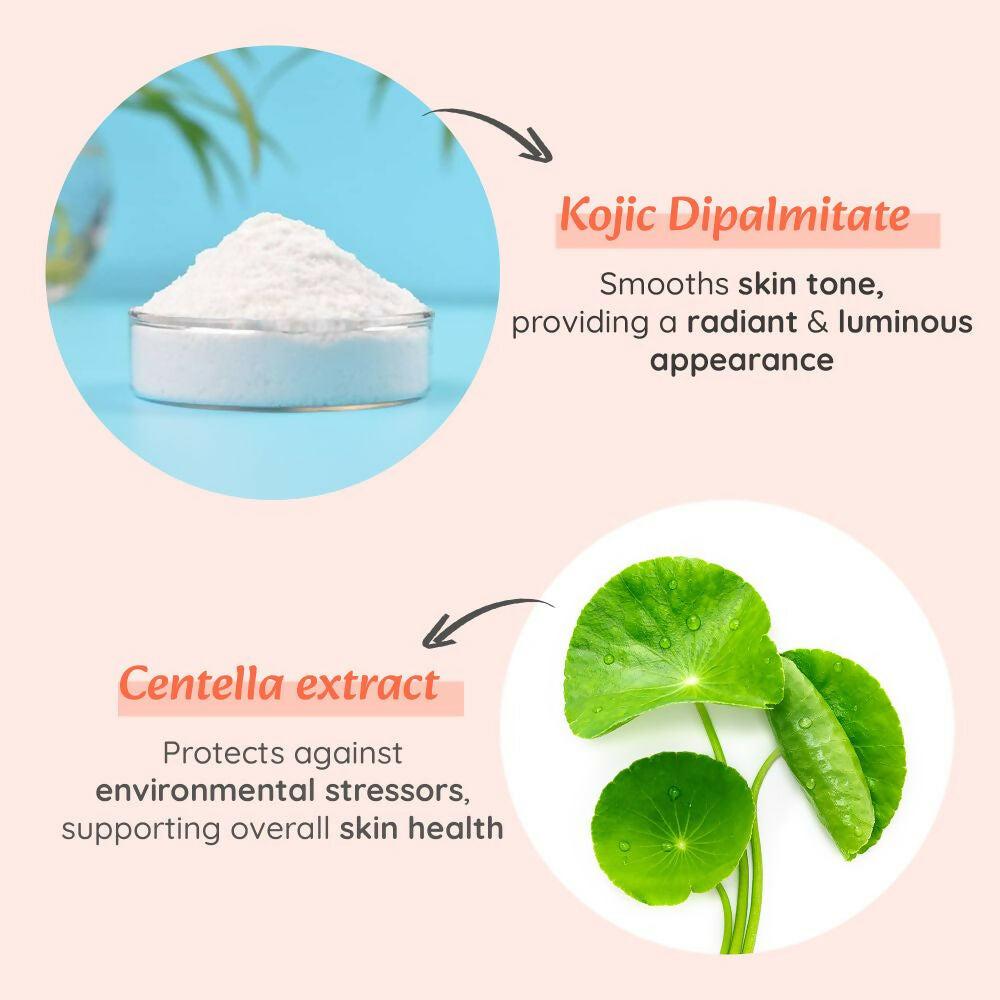 Wild Oak 2% Kojic + Centella Face Serum For Hyperpigmentation Brightening Sun Damage & Melasma Care