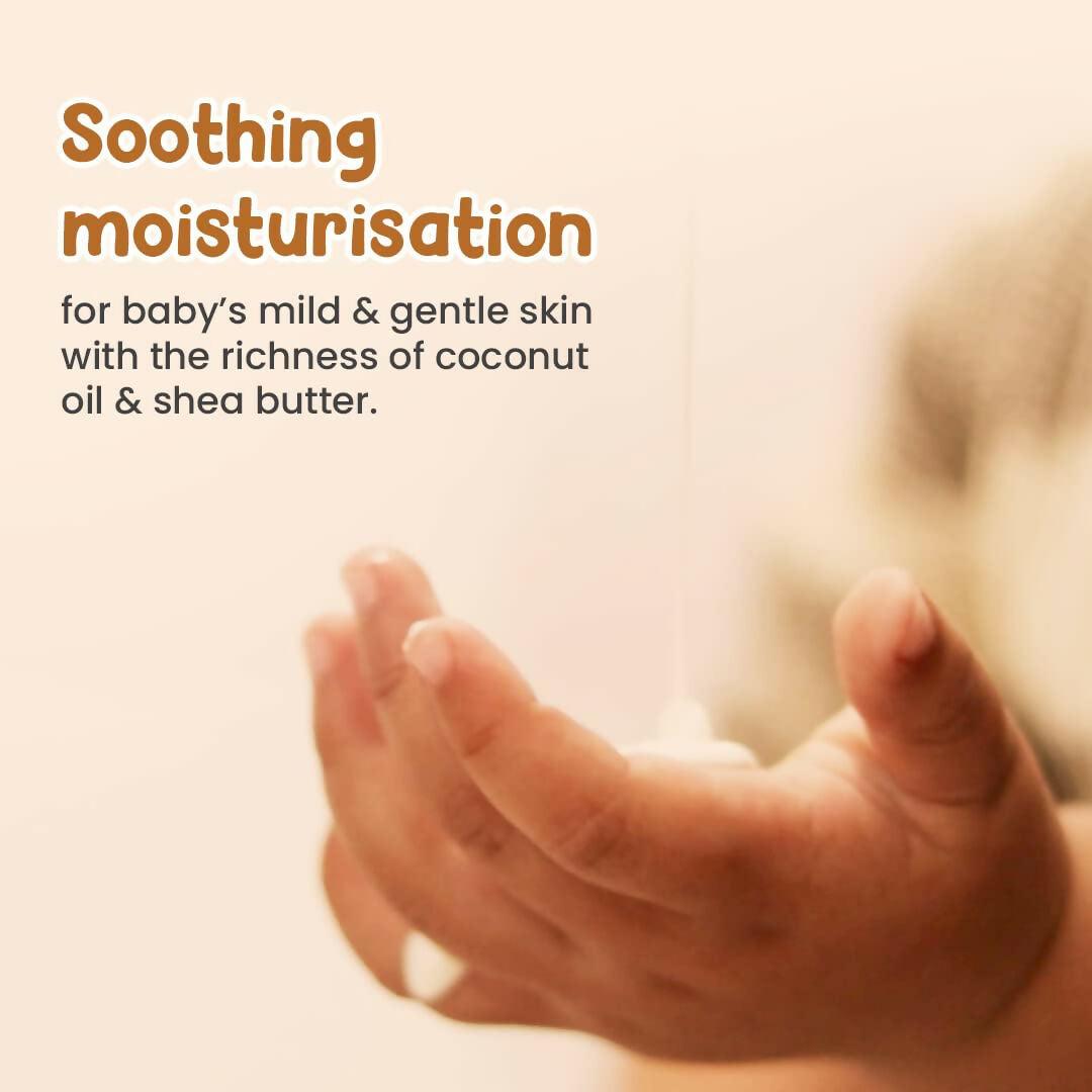 Mother Sparsh Milky Soft Baby Lotion With Milk Protein, Coconut Oil & Shea Butter For 24Hrs Moisturization