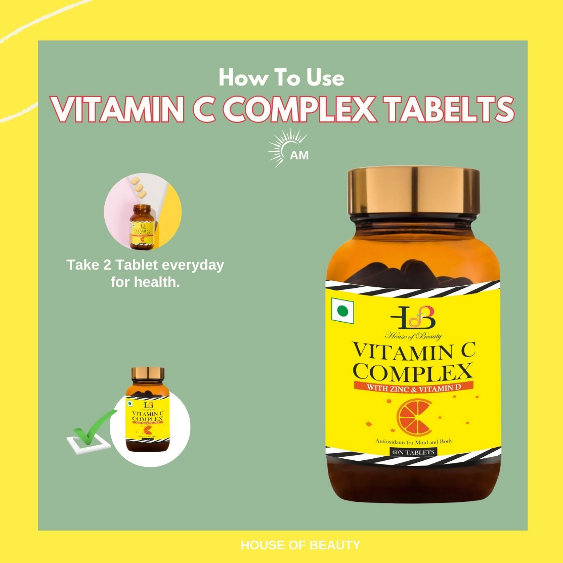 House of Beauty Vitamin C Complex Tablets