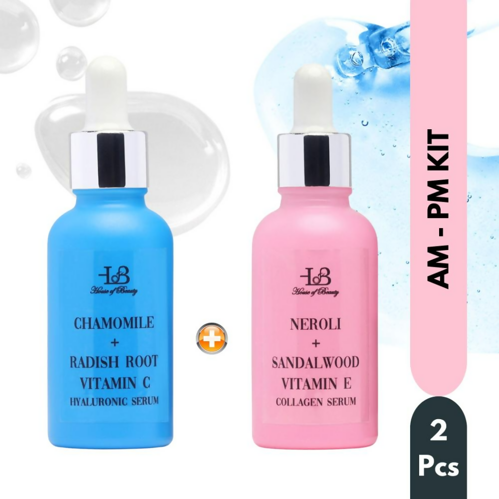 House of Beauty Am + Pm Pack - Collagen + Hyaluronic Serum