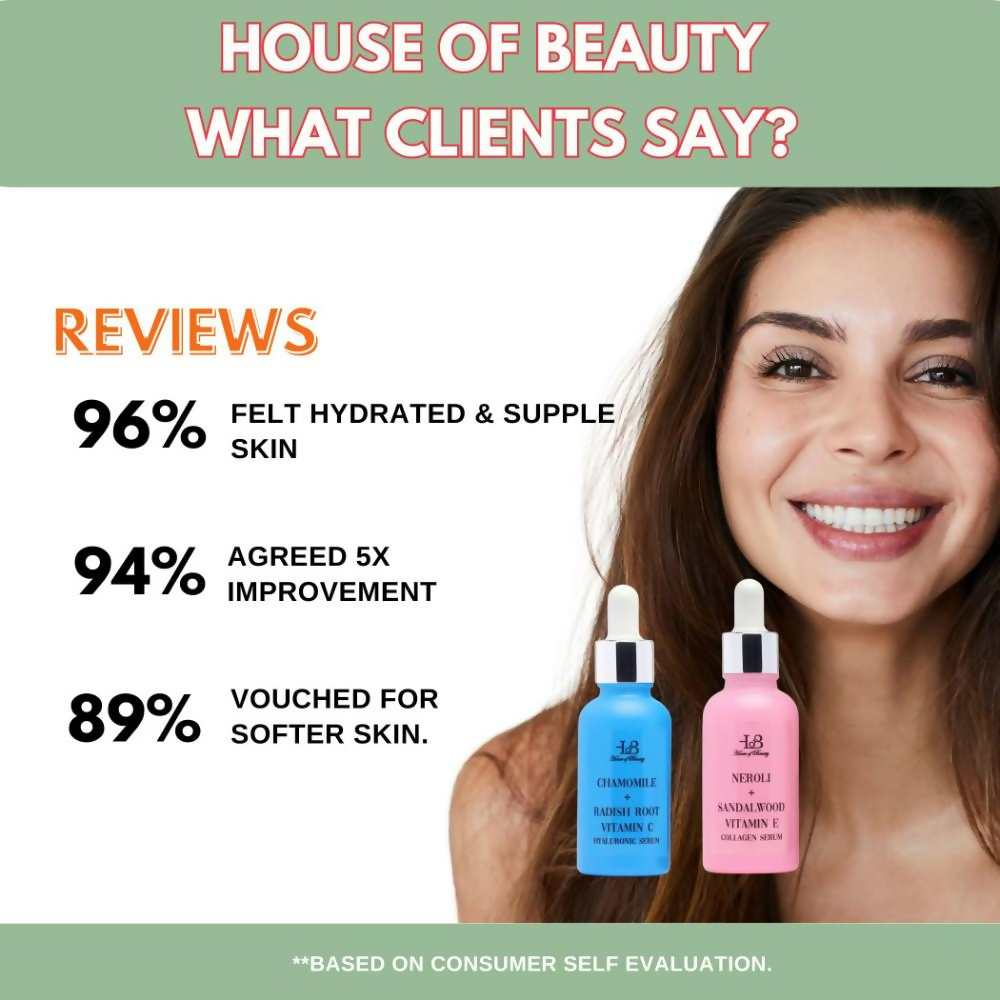 House of Beauty Am + Pm Pack - Collagen + Hyaluronic Serum