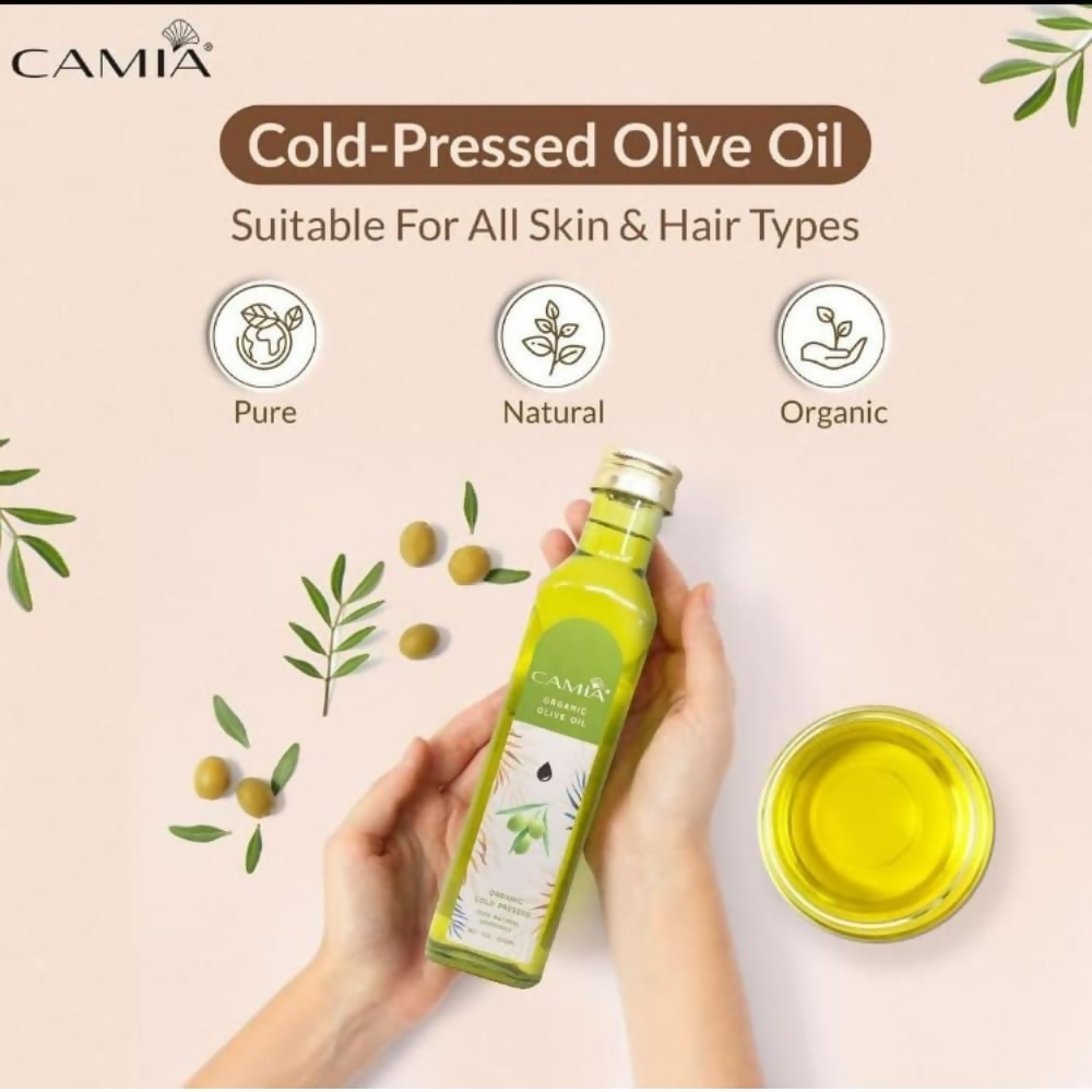 Camia Organic Cold Pressed Extra Virgin Olive Oil For Skin & Hair