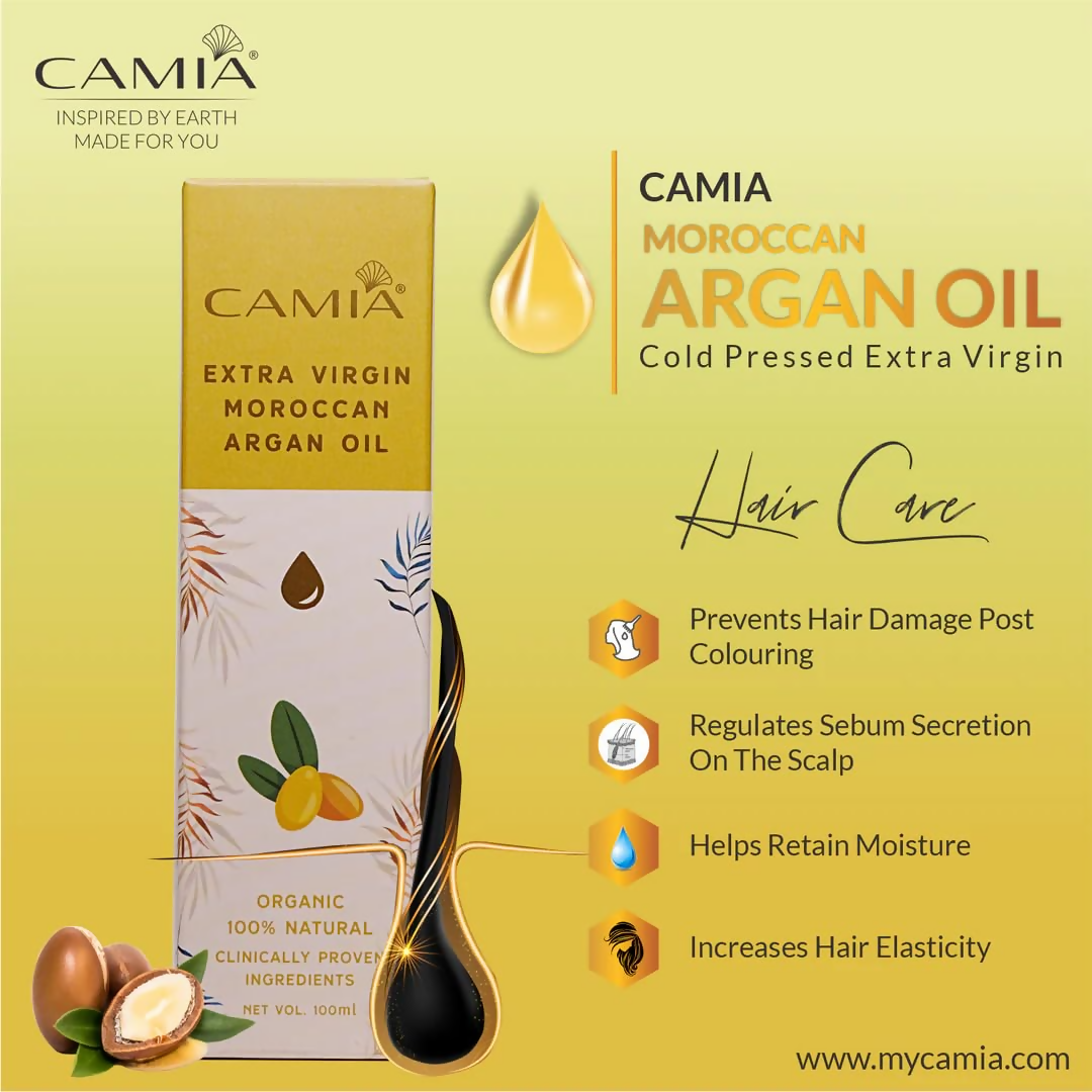 Camia Organic Moroccan Argan Oil For Skin & Hair