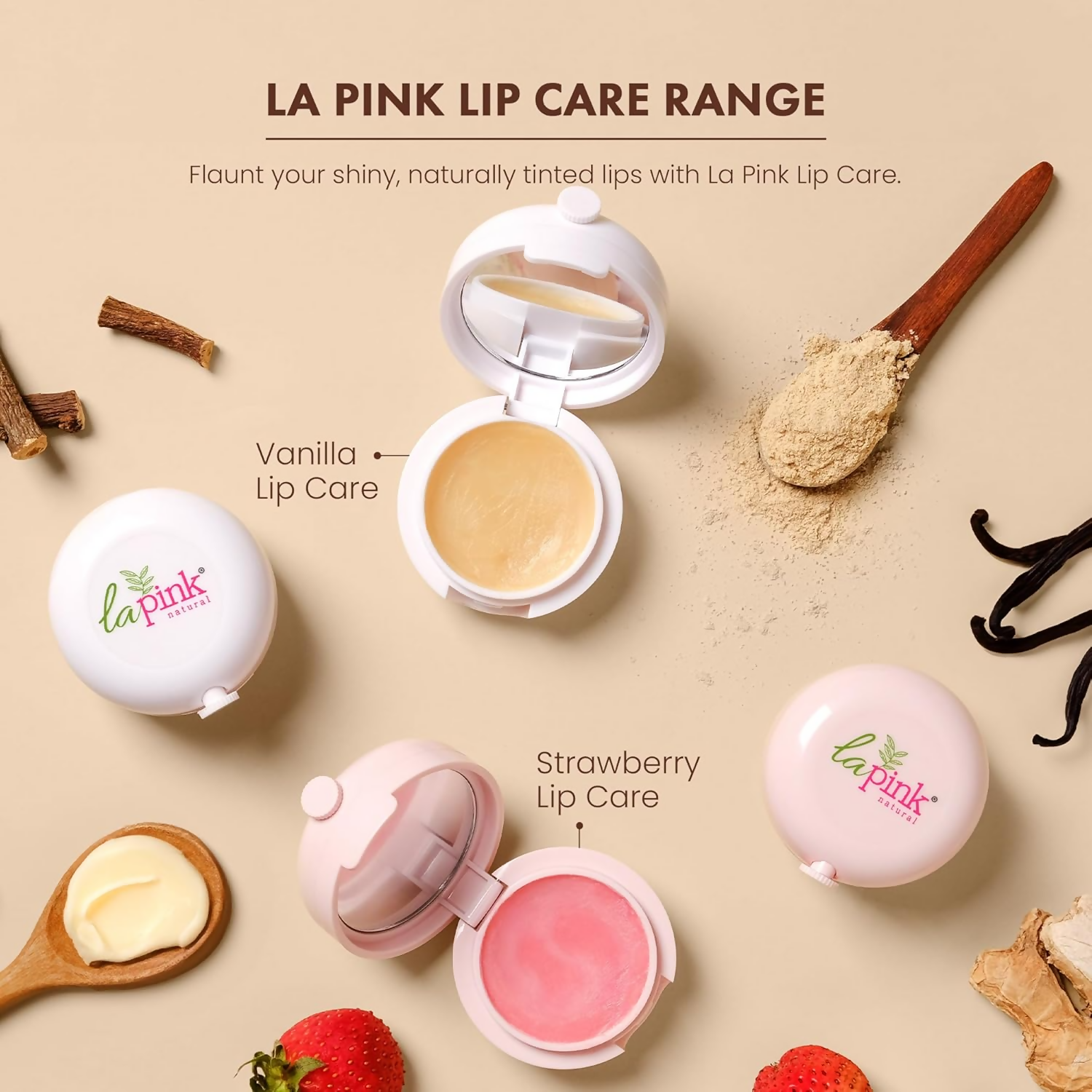 La Pink Vanilla Lip Balm With Shea & Kokum Butter
