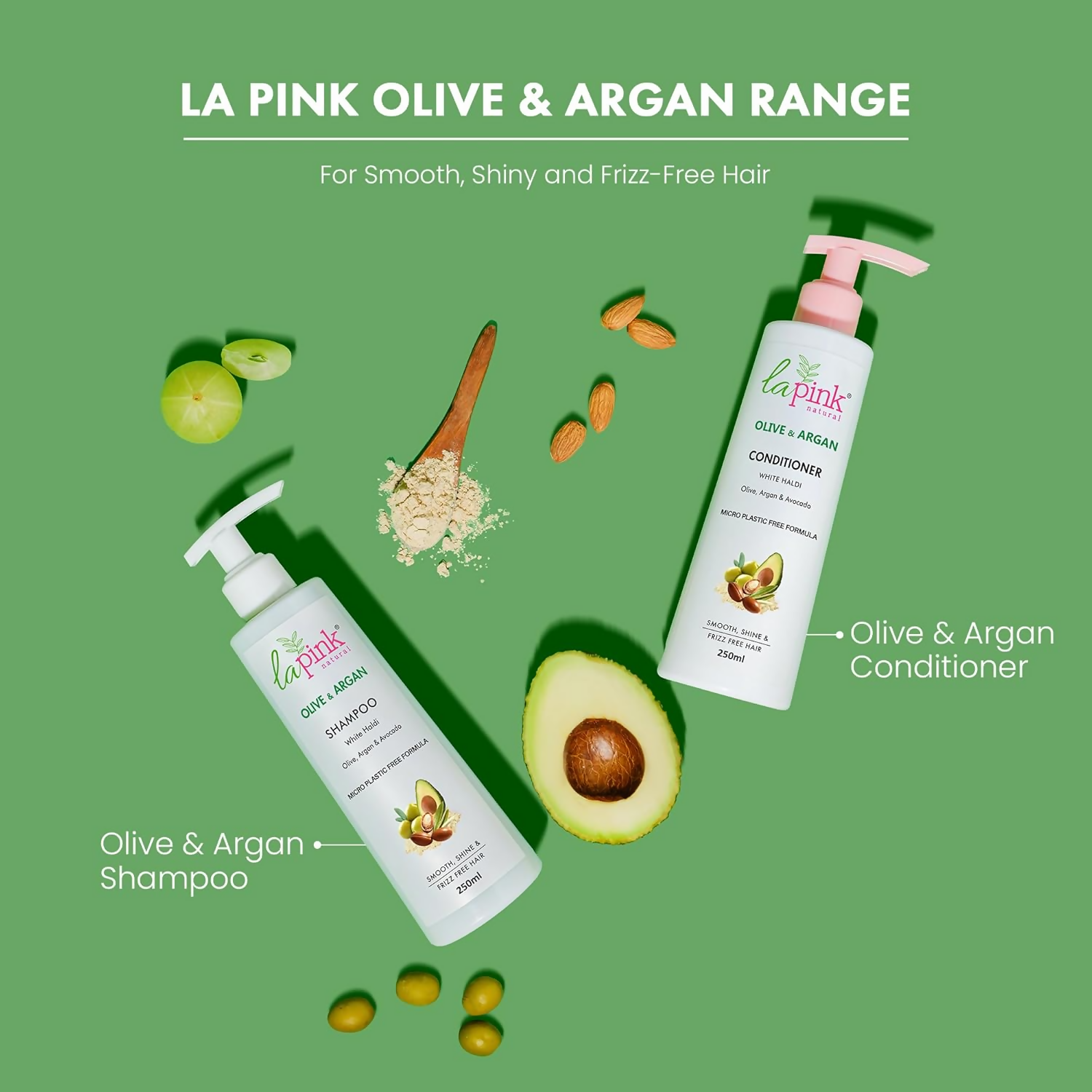 La Pink Olive Argan Shampoo With Avocado