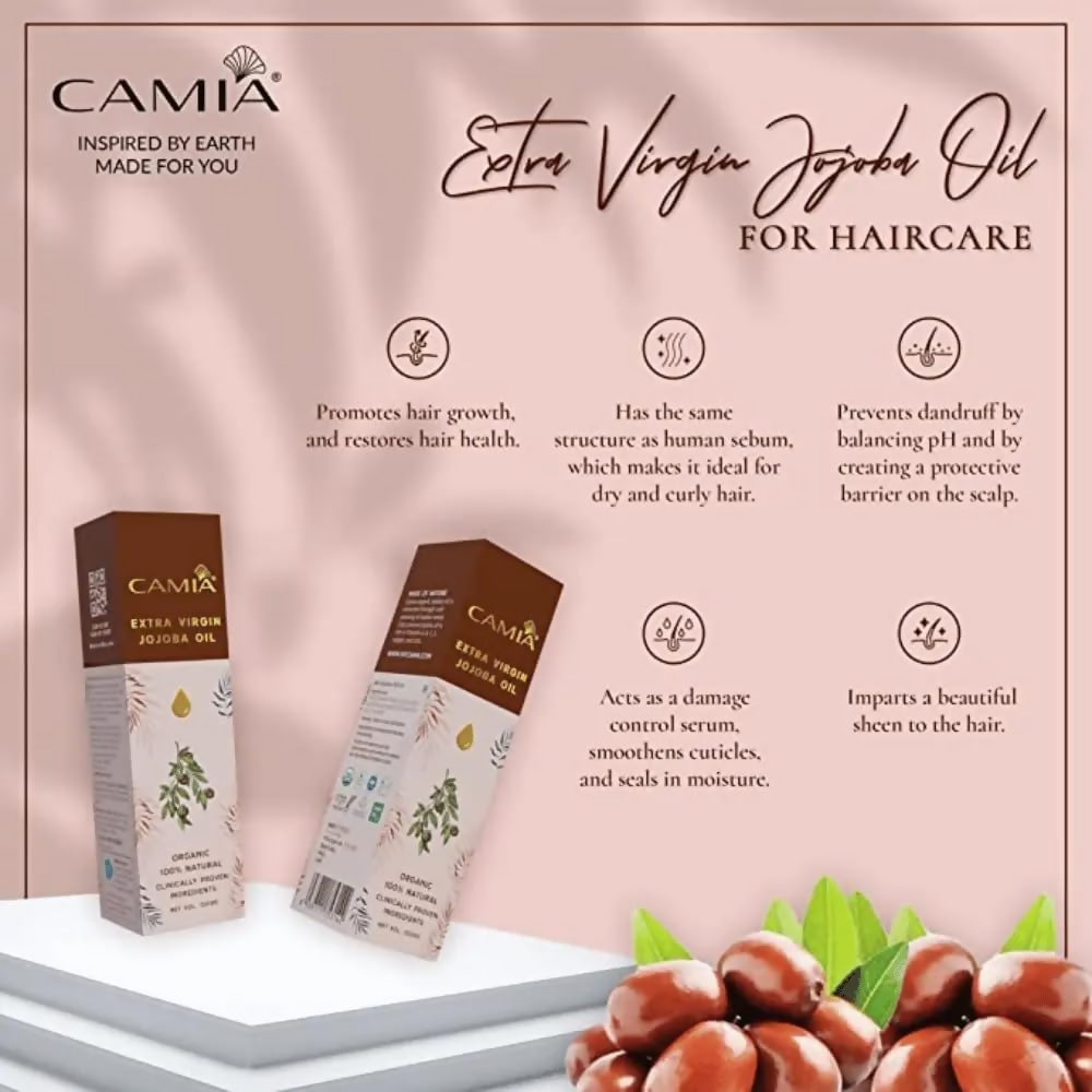 Camia Organic Extra Virgin Cold Pressed Jojoba Oil