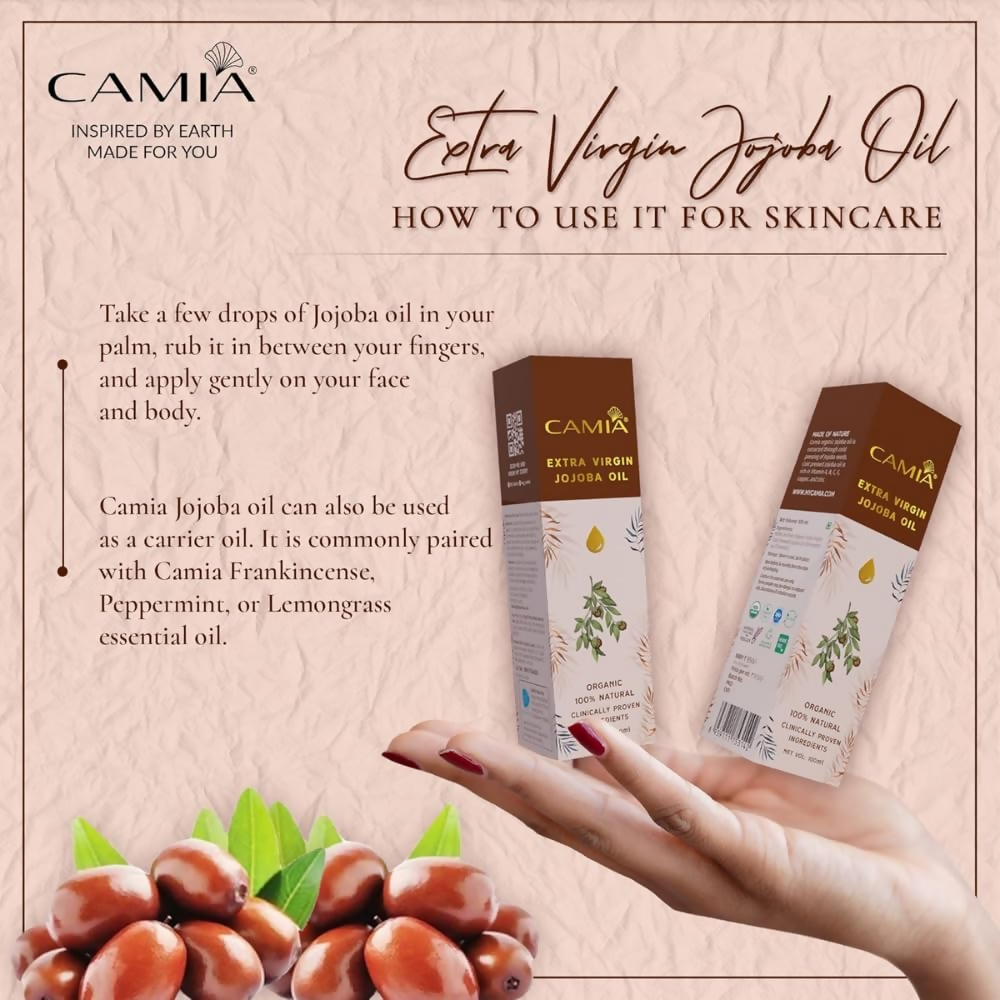 Camia Organic Extra Virgin Cold Pressed Jojoba Oil