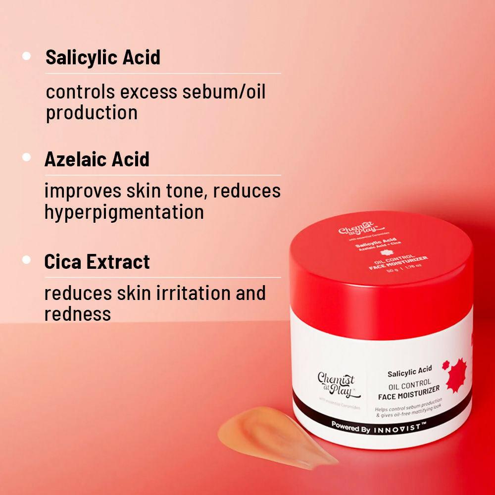 Chemist At Play Acne Control Regime with Salicylic Acid Face Wash + Moisturizer Combo