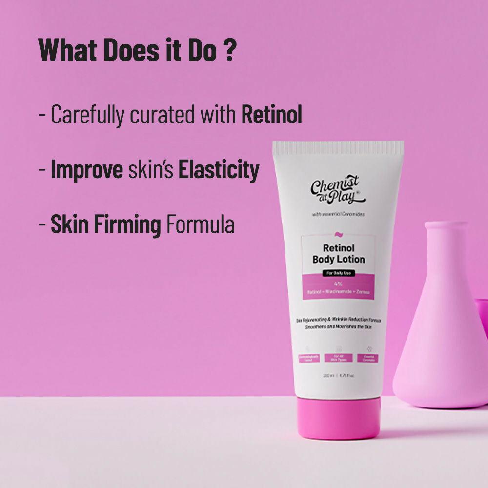 Chemist At Play Retinol Anti-Aging Body Lotion + Brightening Boost Face Wash Combo