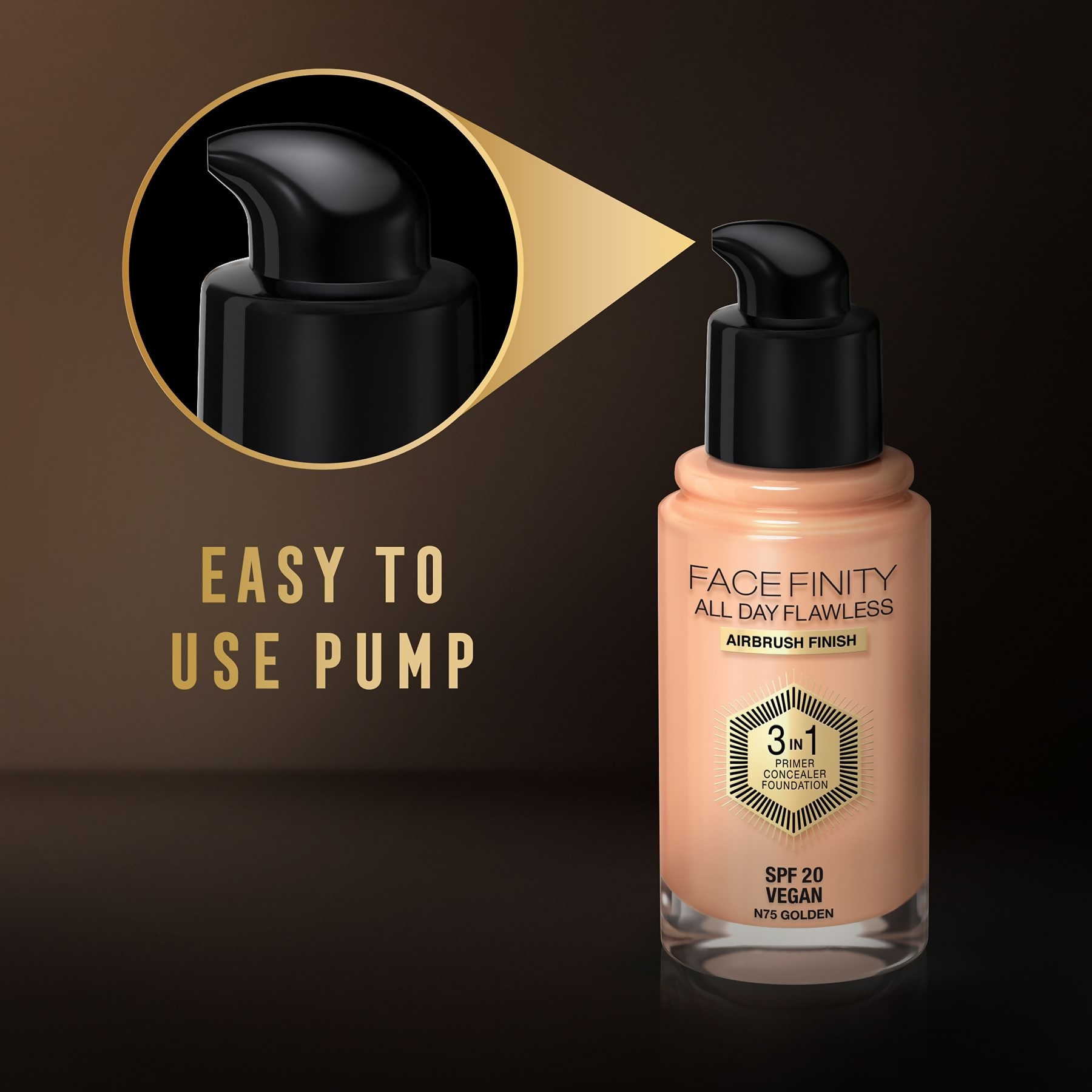 Max Factor Face Finity All Day Flawless 3 In 1 Foundation - Golden