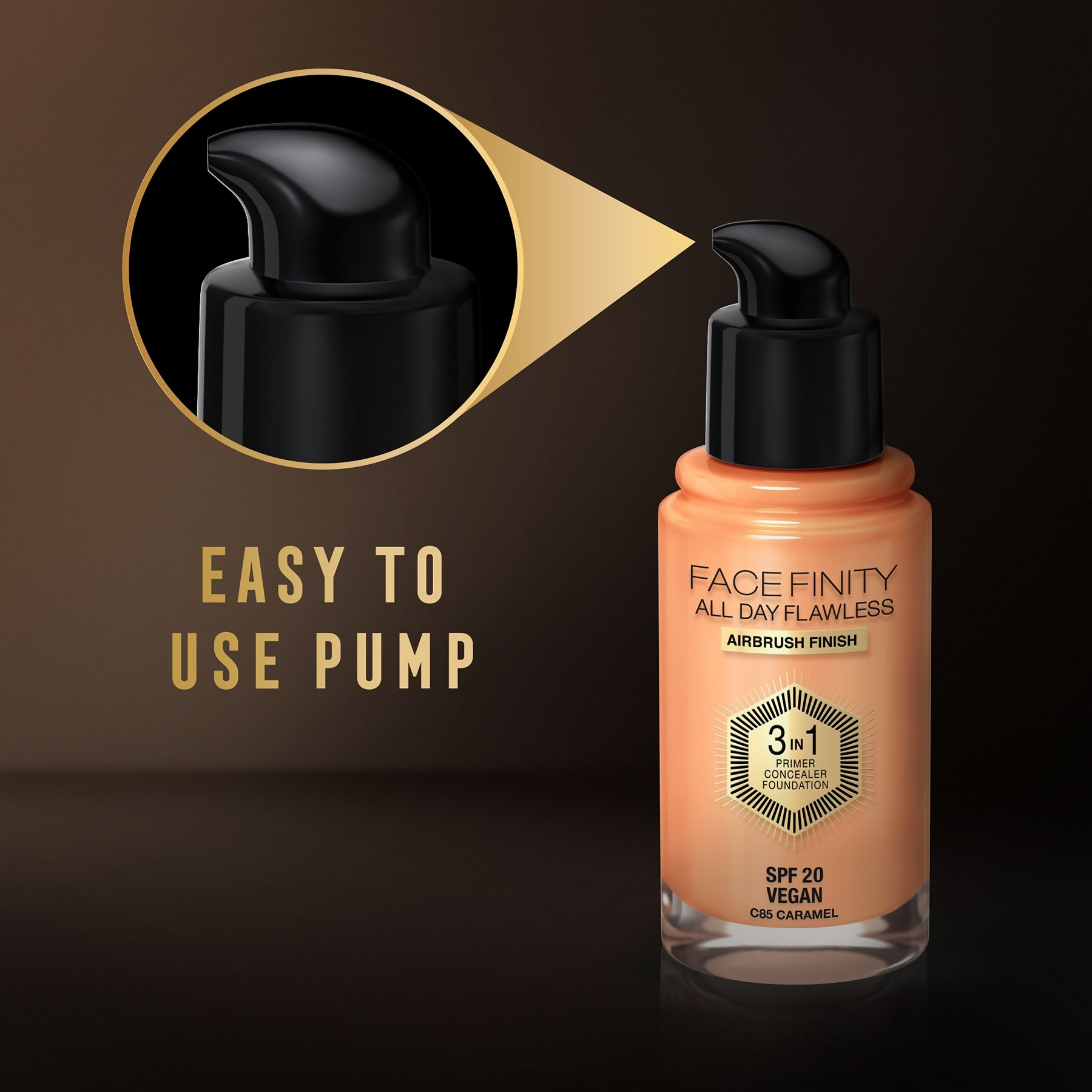 Max Factor Face Finity All Day Flawless 3 In 1 Foundation - Caramel