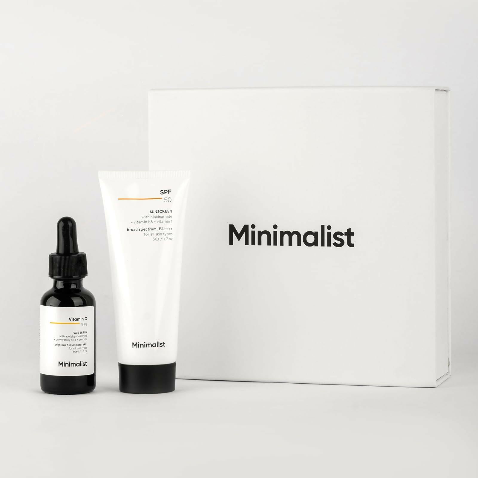 Minimalist Brightening & SPF Skincare Gift Set