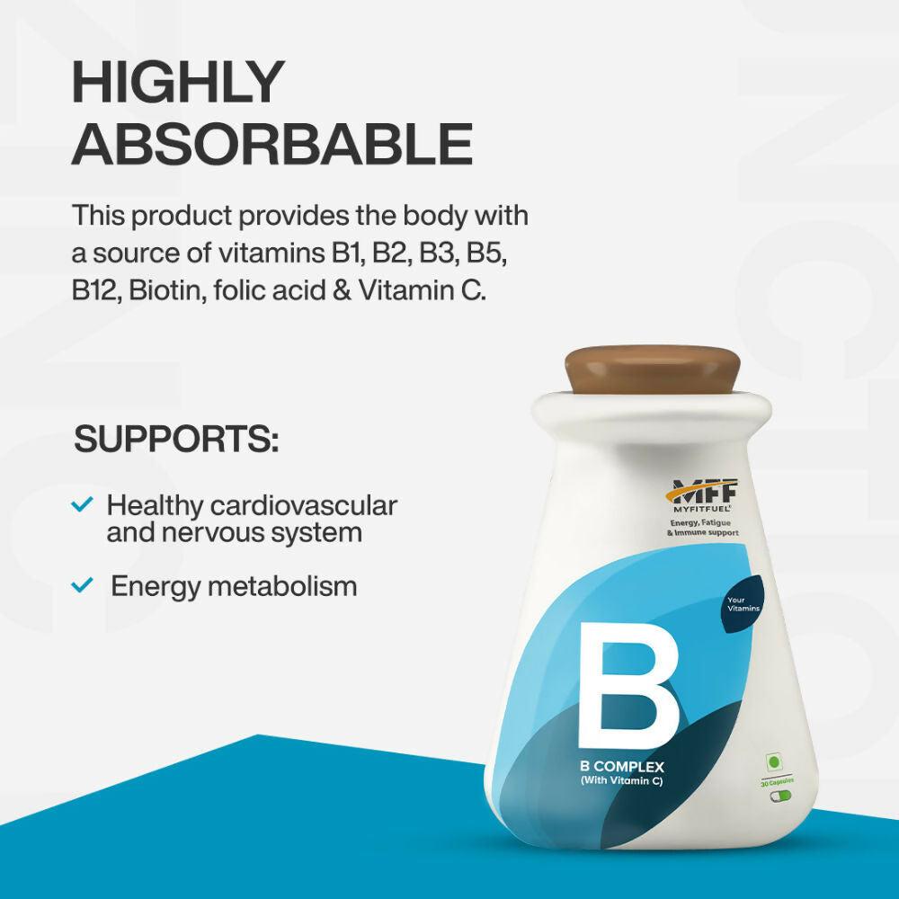 MyFitFuel B-complex with Vitamin C Capsules