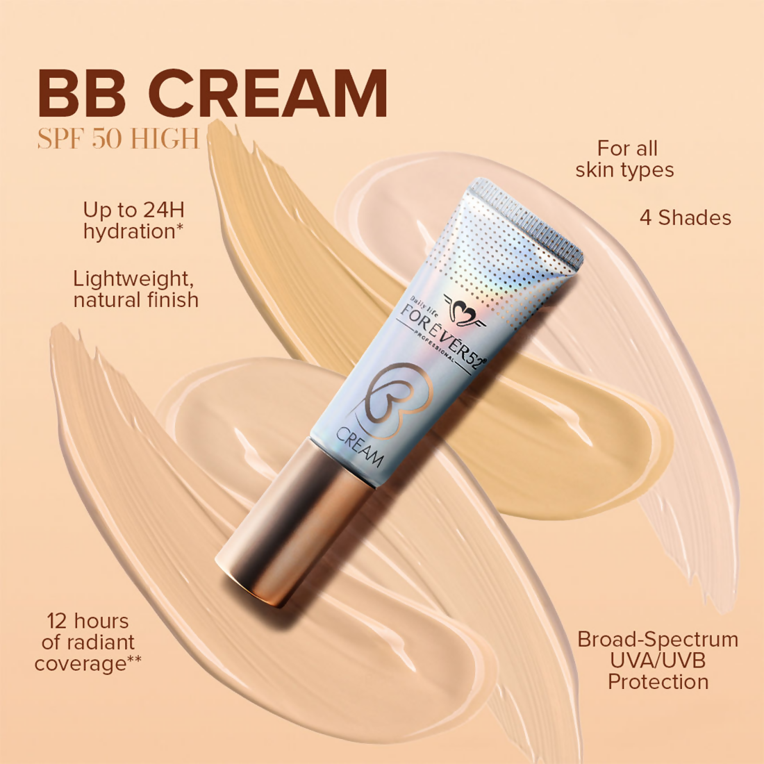 Daily Life Forever52 BB Cream SPF 50 ZB001 Rosy Pure