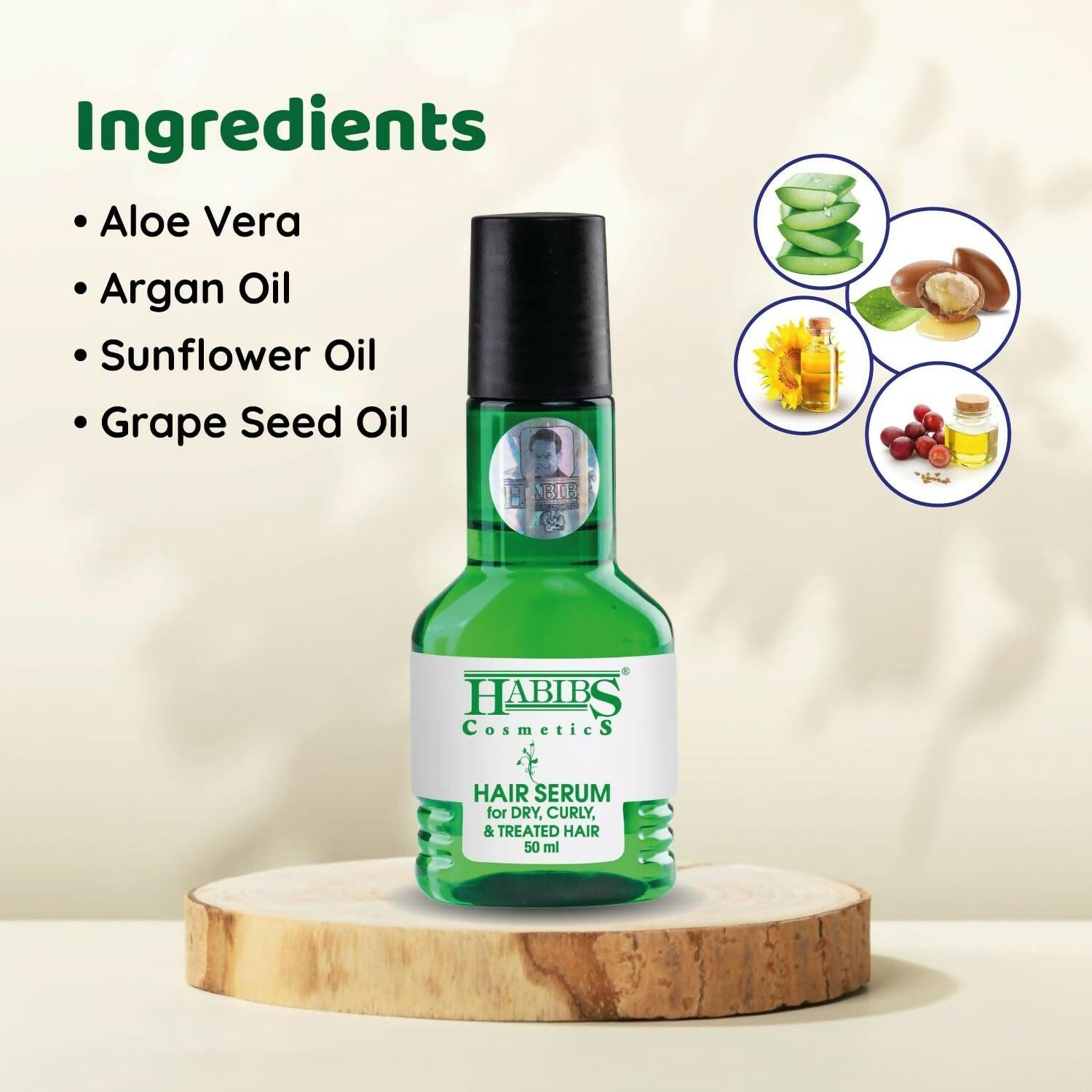 Habibs Professionnel Hair Serum For Smooth Anti-Frizz Hair