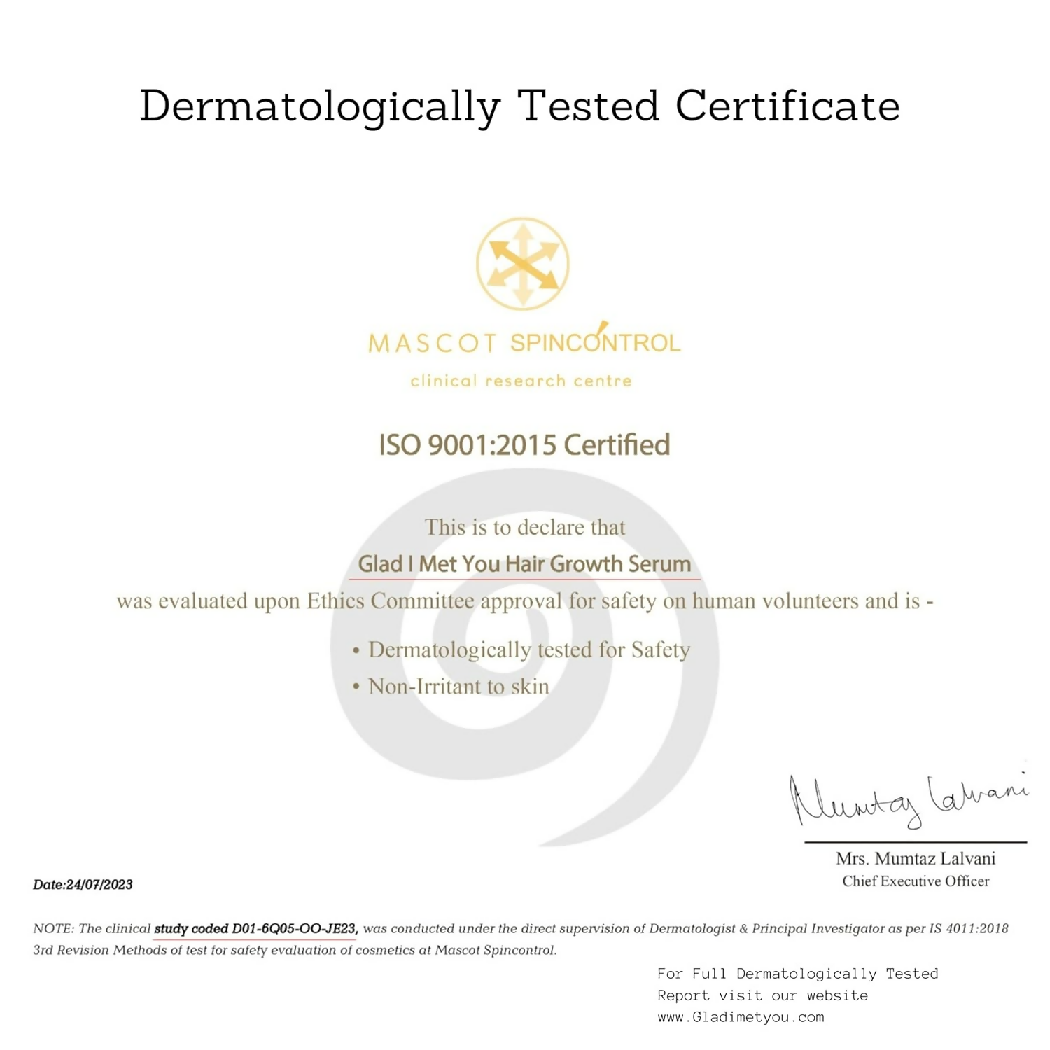 Glad I Met You Hair Growth Serum - Rosemary Castor & Sunflower Oils + 50 More Natural Oils