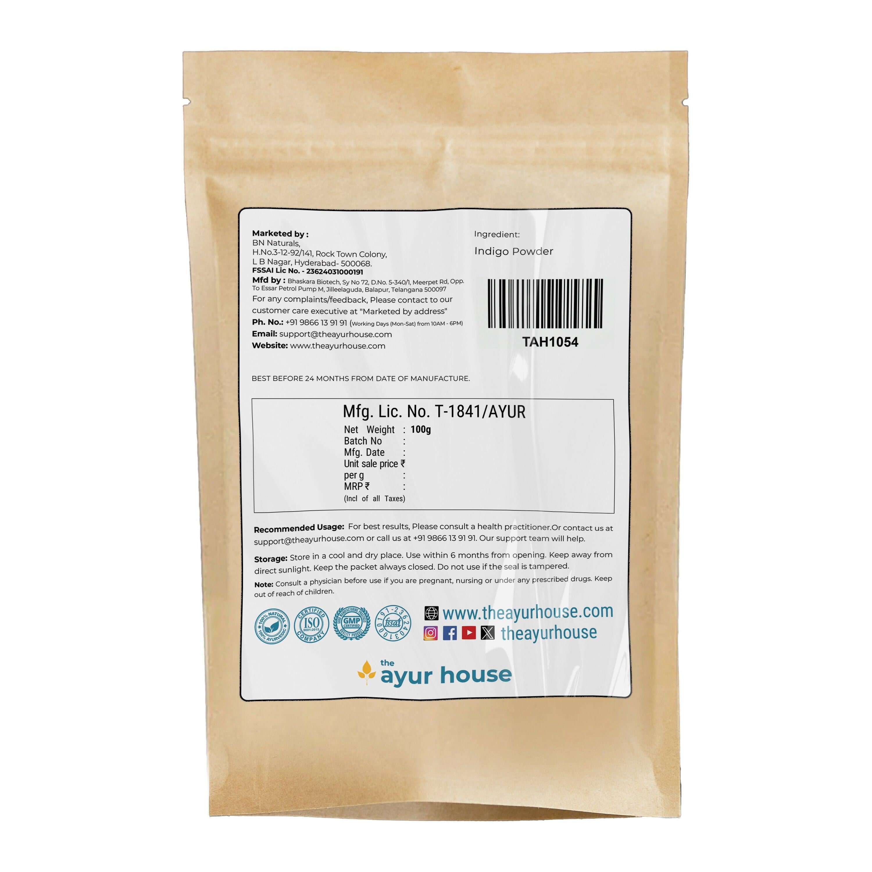 The Ayur House Indigo Powder