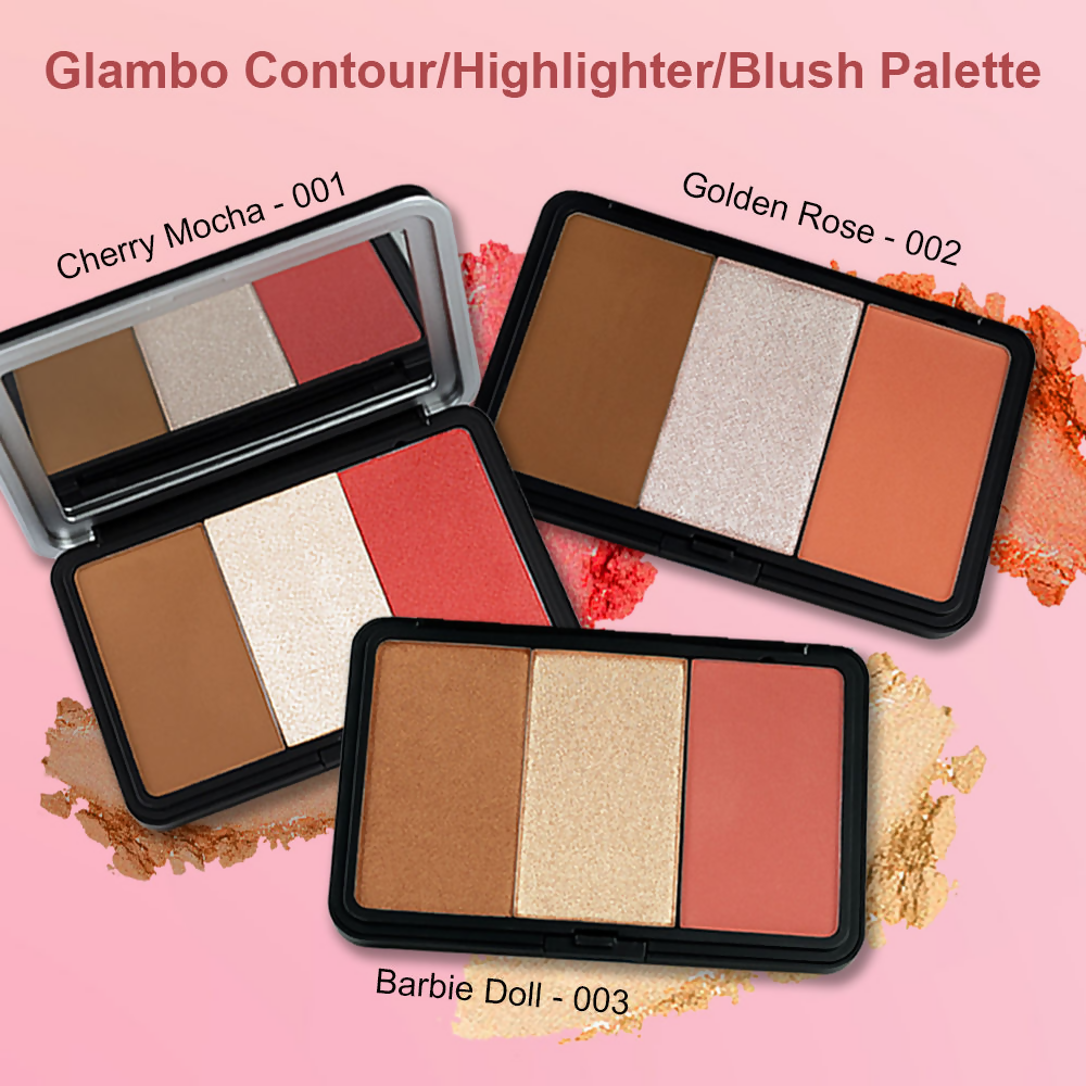 Daily Life Forever52 Glambo - Contour Highlighter Blush Palette - Cherry Mocha