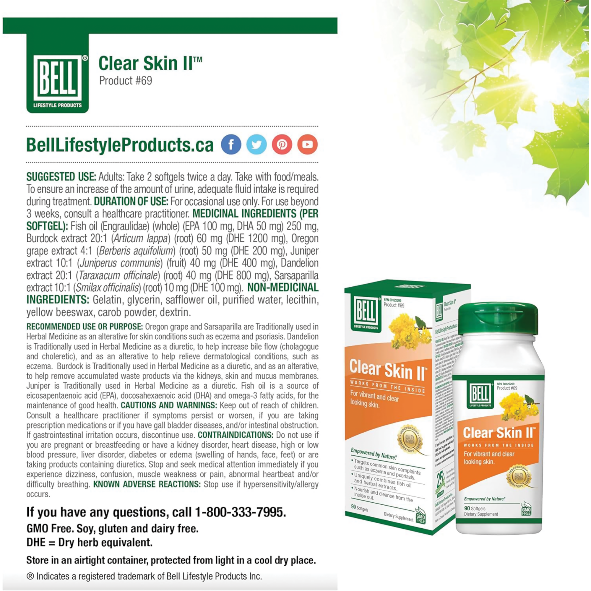 The Ayur House Clear Skin II Capsules