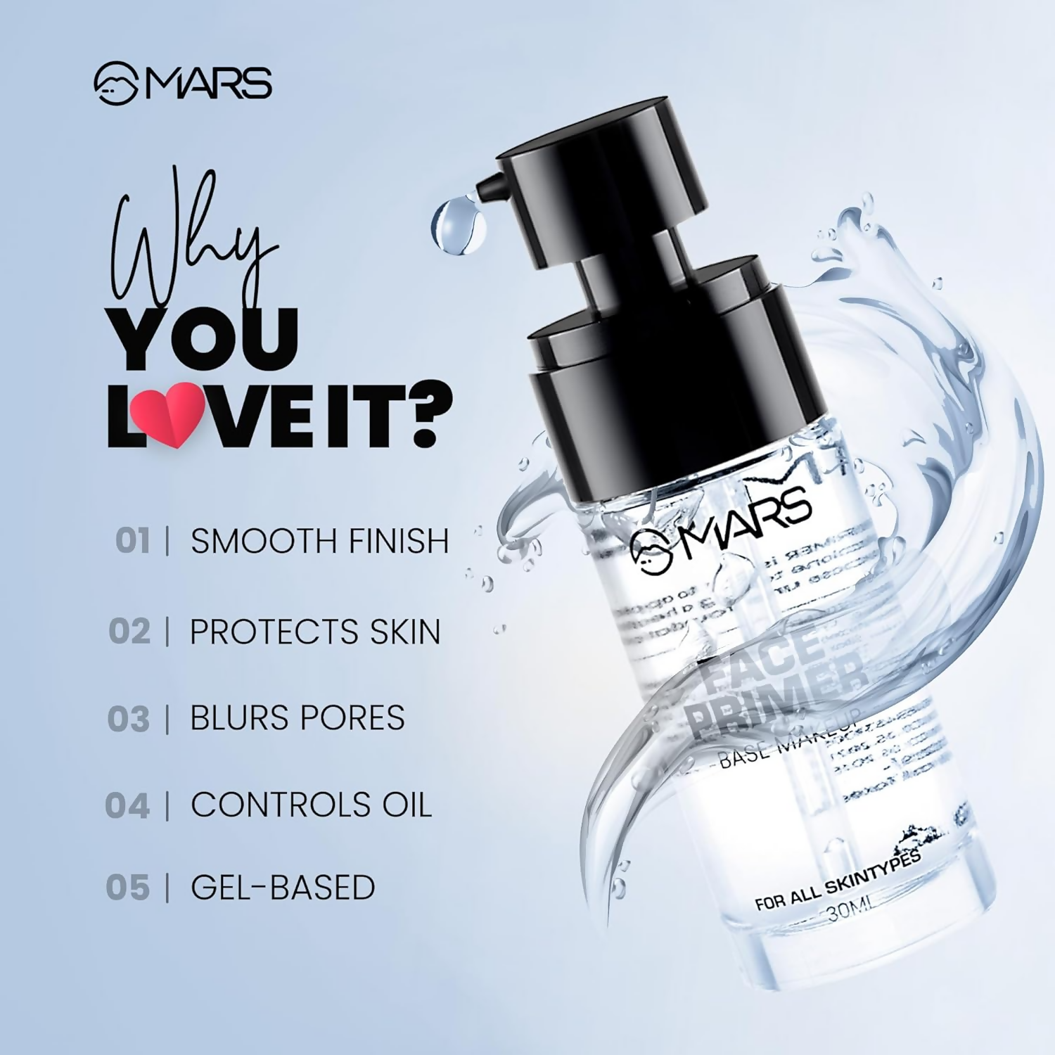 MARS Cosmetics Face Primer For All Skin Types