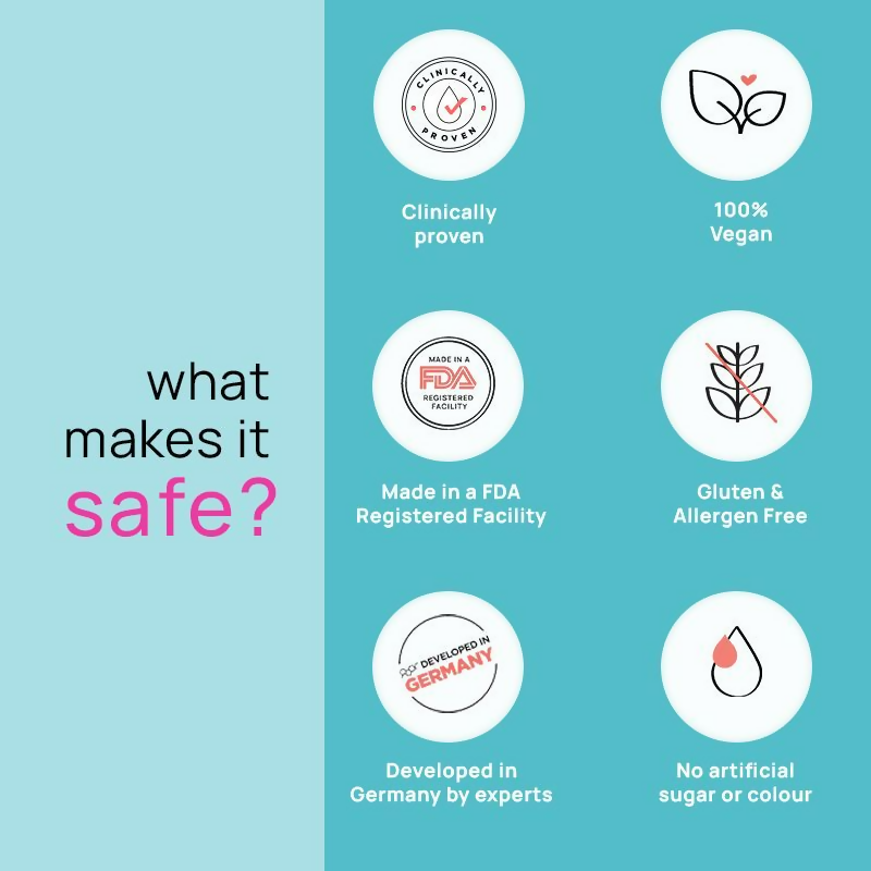 Nyumi Biotin Hair Gummies For Stronger Thicker And Shinier Hair - Amla Zinc, & Multivitamins