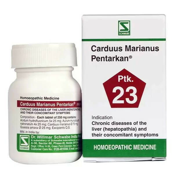 Dr. Willmar Schwabe India Carduus Marianus Pentarkan Ptk 23 Tablets
