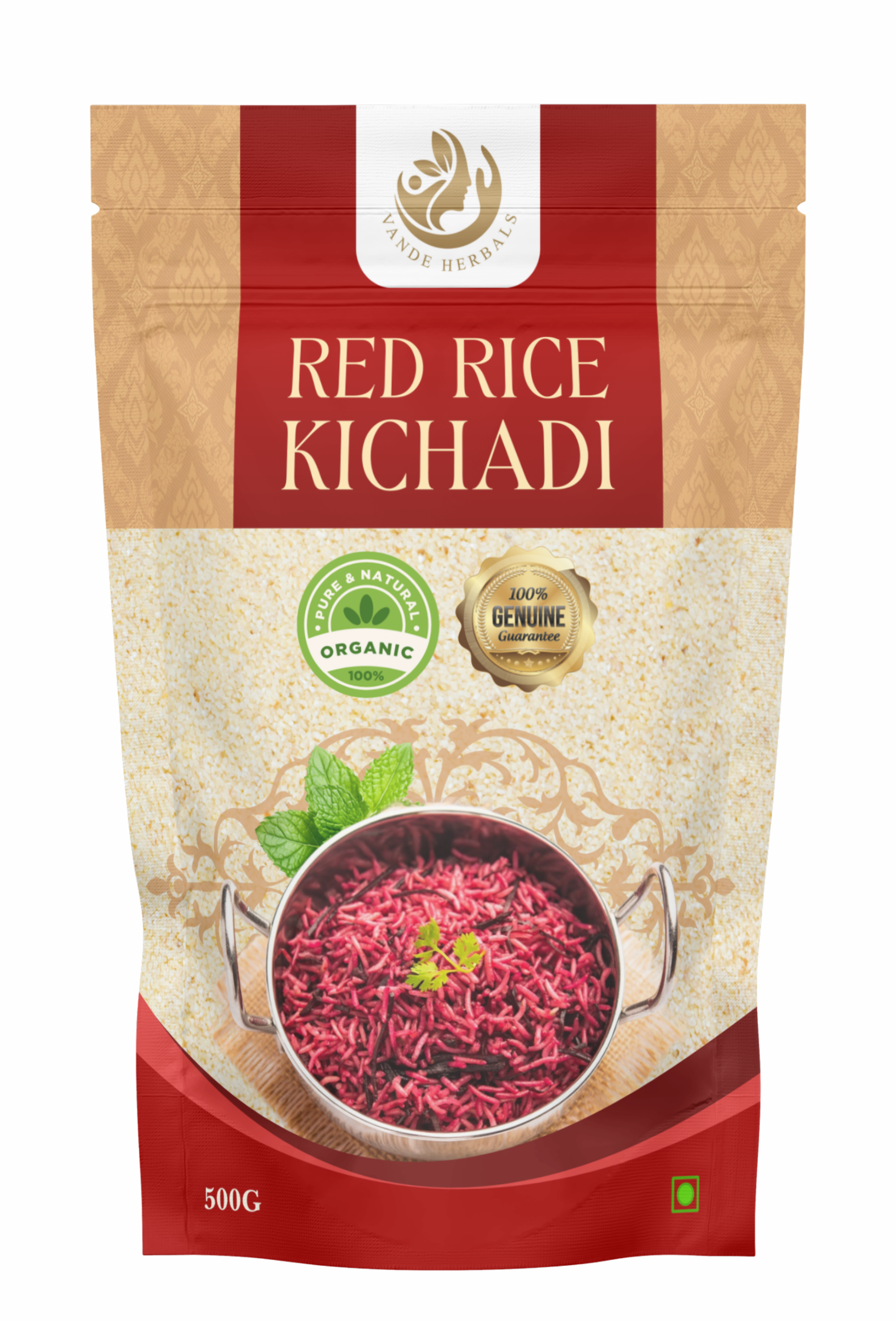 Red Rice Khichadi Mix 500 g Instant Healthy Meal | Vande Herbals