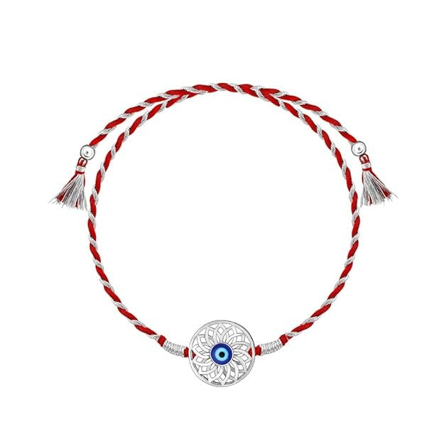 GIVA 925 Silver Evil Eye Rakhi in Silver | Gifts for Men and Boys | Quirky Rakshabandhan Rakhi for Brother | Silver Rakhi for Boys & Men With Certificate of Authenticity and 925 Stamp