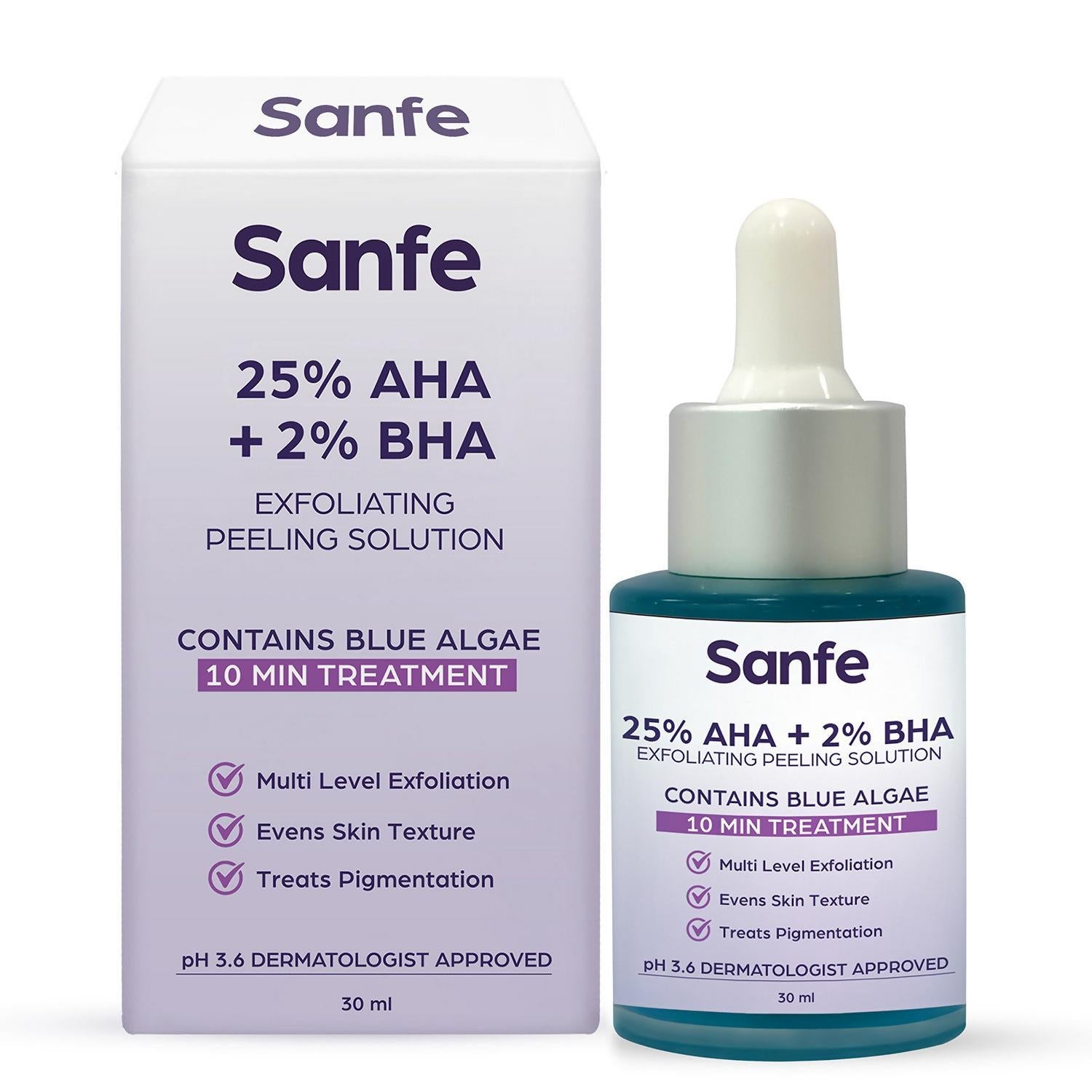 Sanfe 25% AHA + 2% BHA Exfloating Peeling Solution