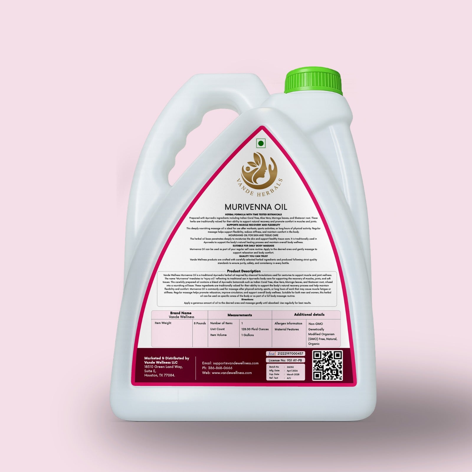 Murivenna Oil | Vande Herbals Ayurvedic Massage Oil
