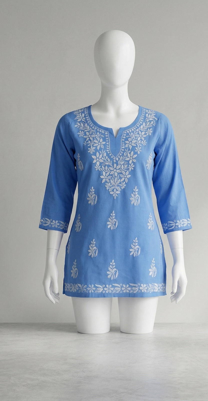 Sky Blue Modal Short Top