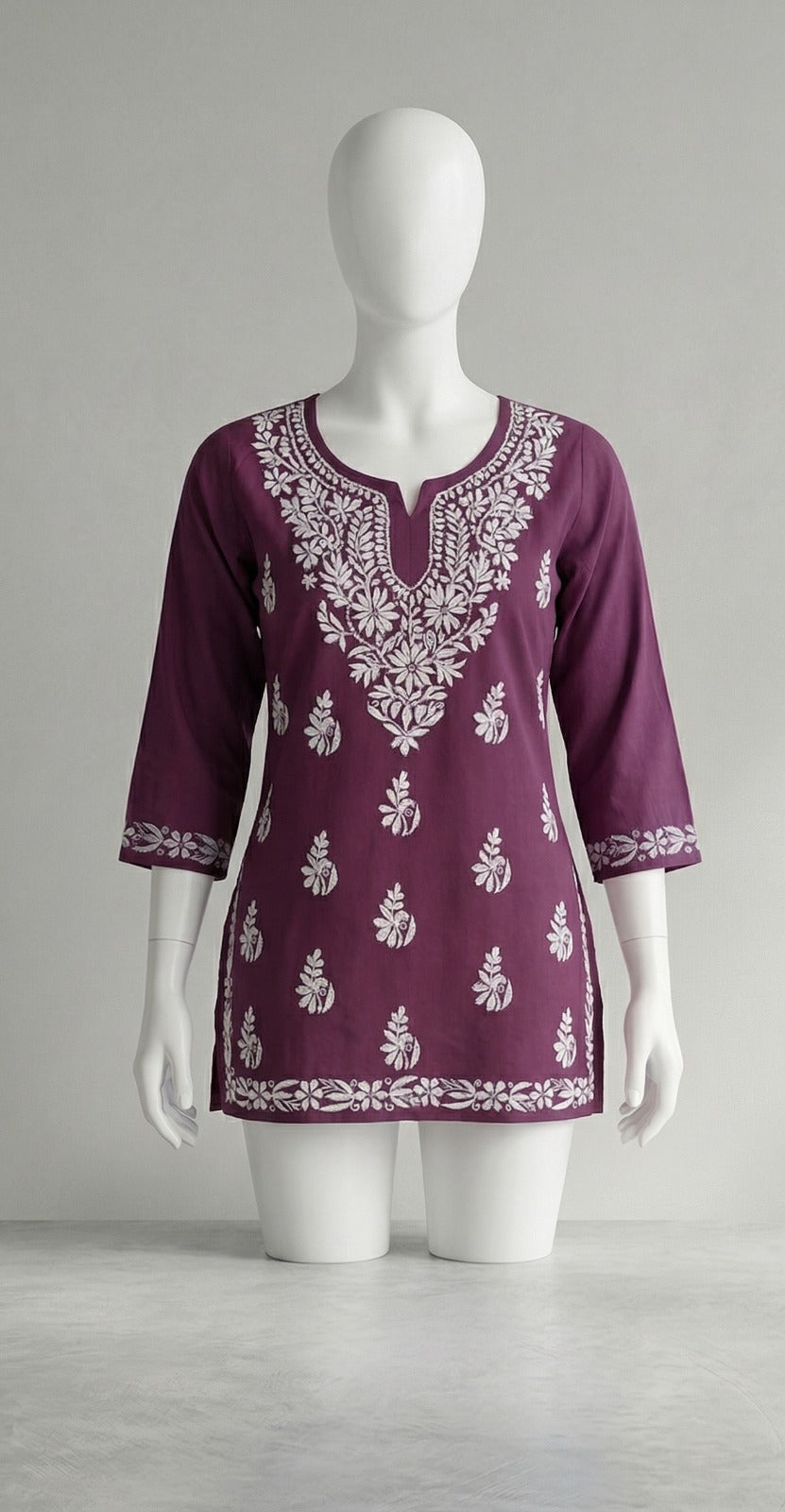 Wine Purple Modal Short Top