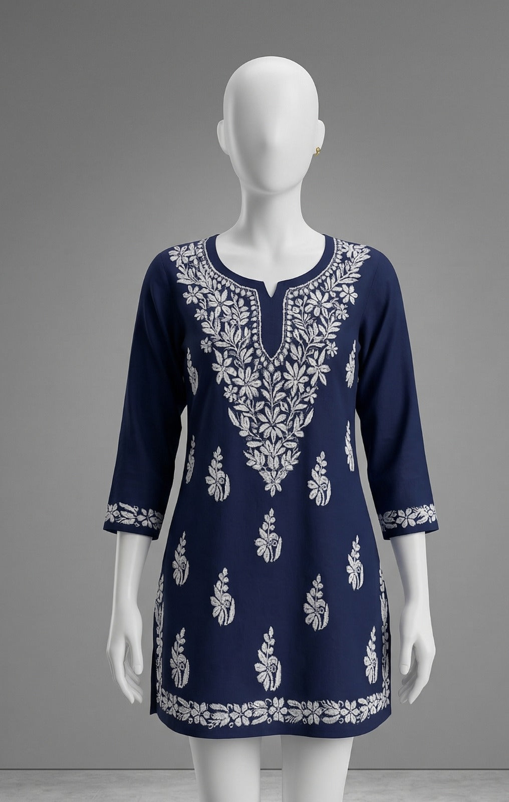 Navy Blue Modal Short Top