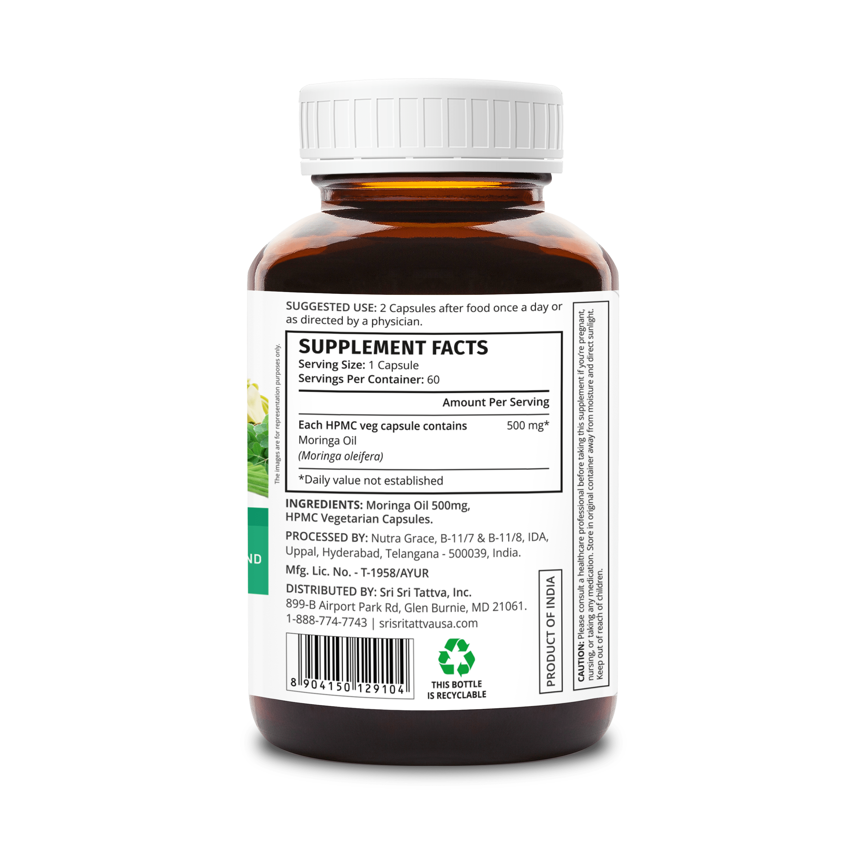 Moringa Oil Capsules Super Food Extract