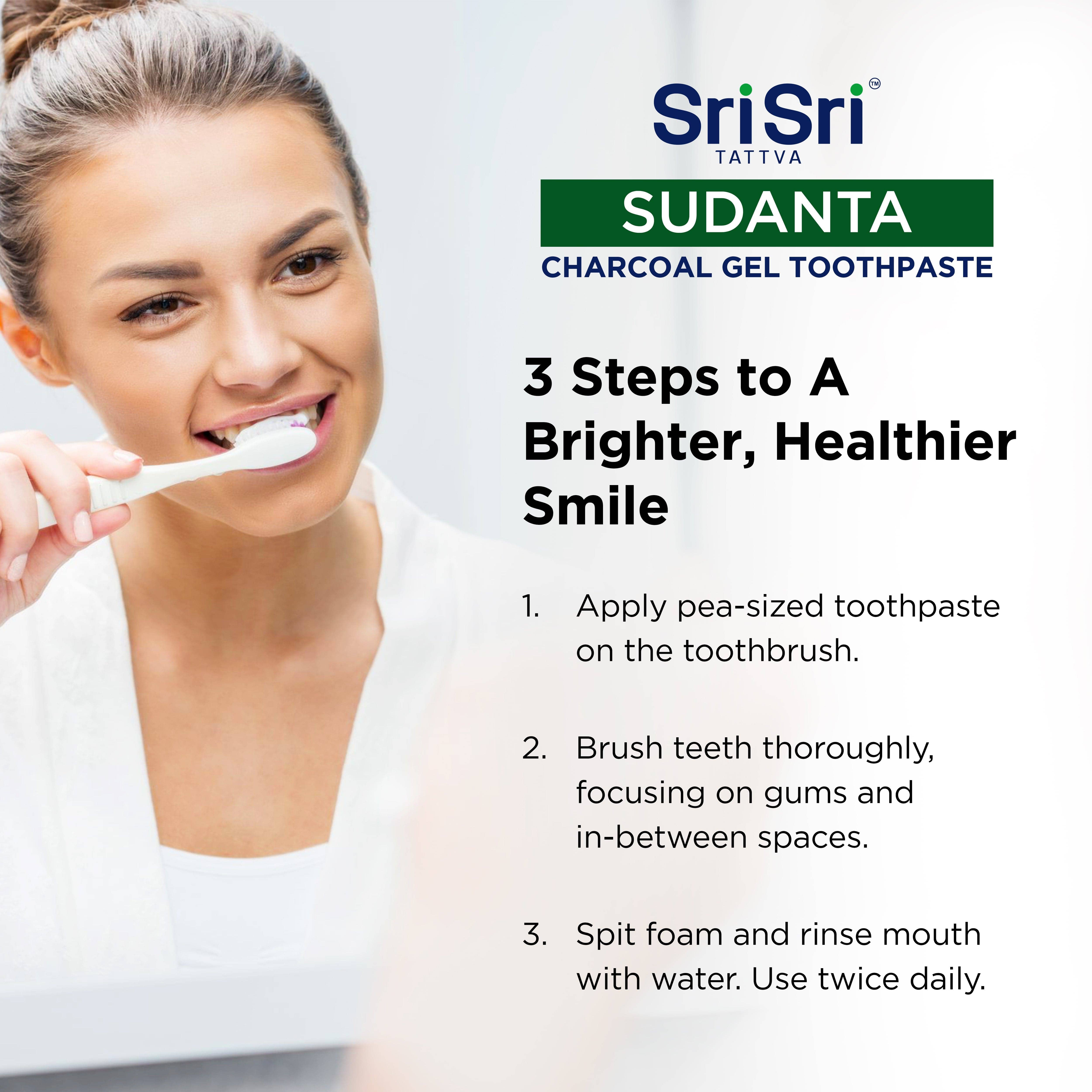 Sudanta Toothpaste Charcoal Gel