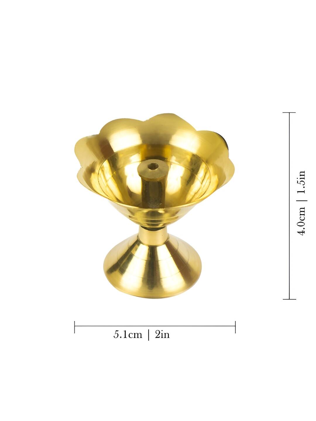 Spillbox Gold Toned Brass Small Diya