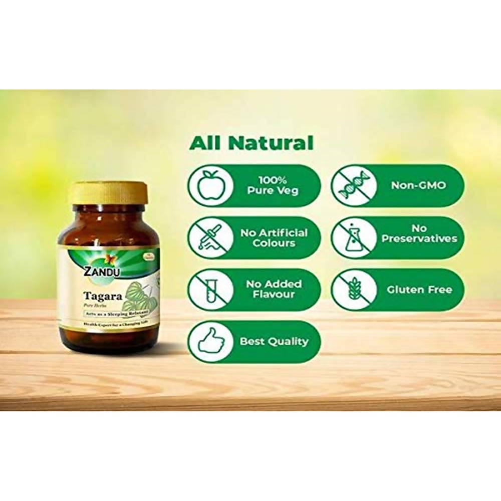 Zandu Tagara Pure Herbs Capsules