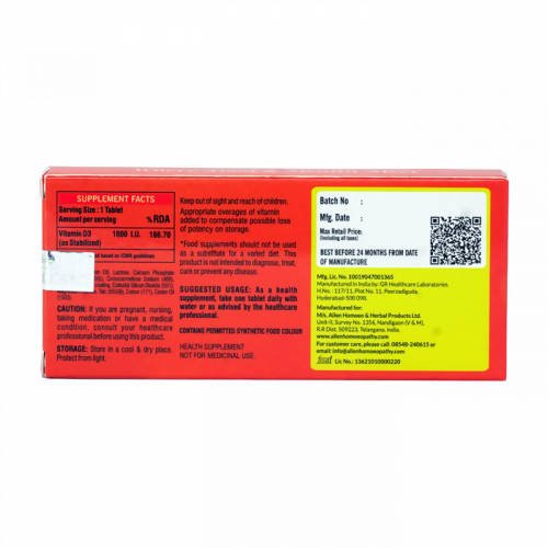 Allen Homeopathy Vitamin D3 Tablets