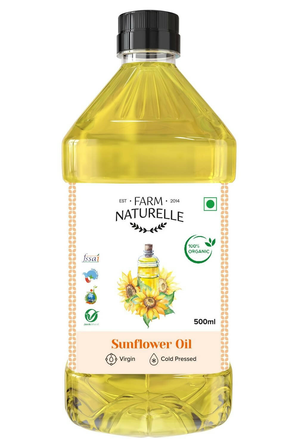 Farm Naturelle Organic Virgin Cold Pressed Sunflower Oil