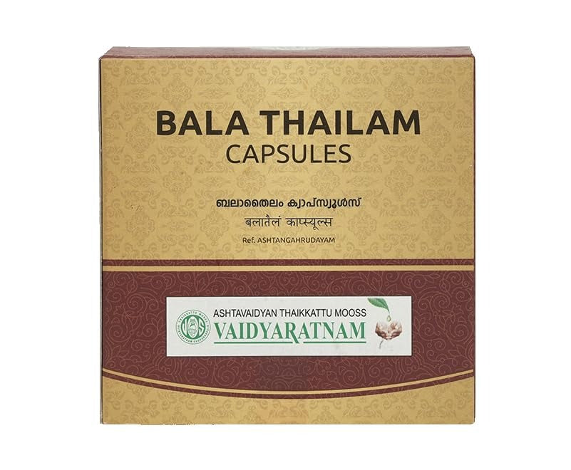 Bala Thailam Soft Gel Capsule (100 Capsules) - Vaidyaratnam