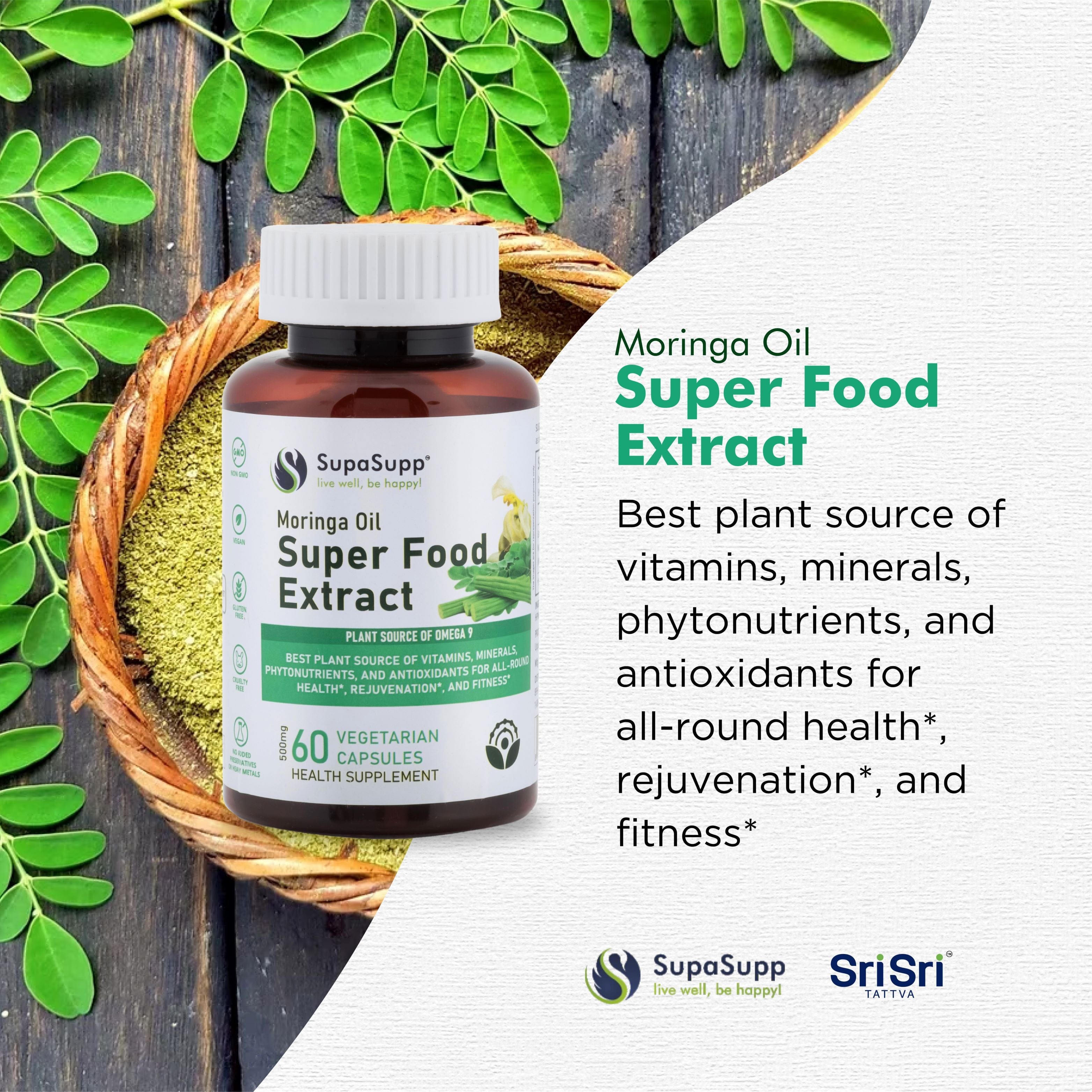 Moringa Oil Capsules Super Food Extract