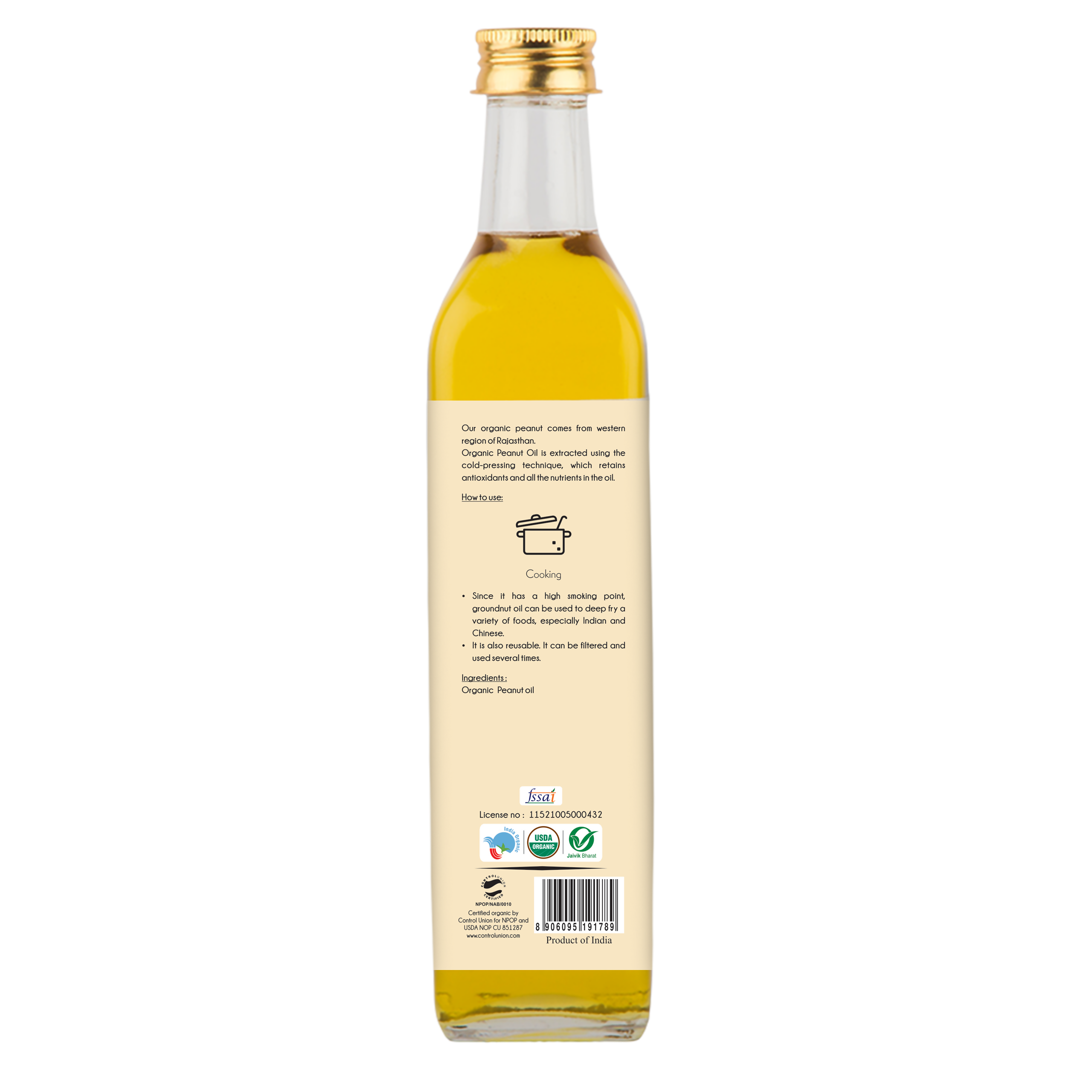 Praakritik Organic Peanut Oil