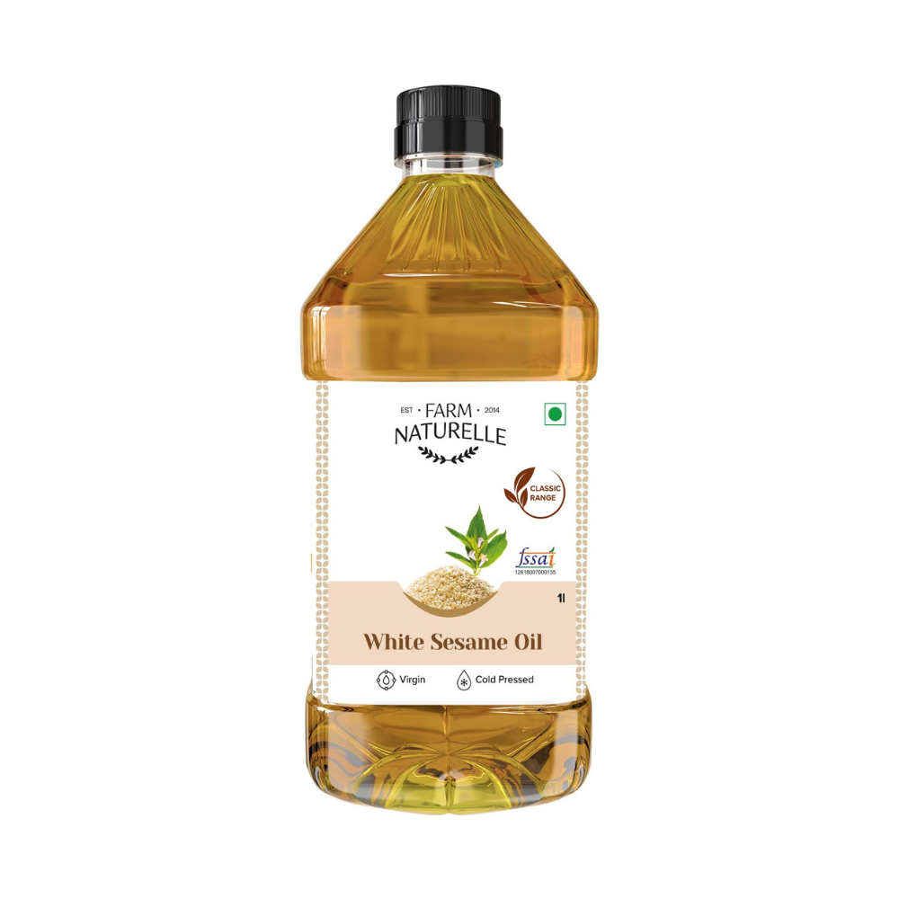 Farm Naturelle Cold Pressed Virgin White Sesame Seed Oil