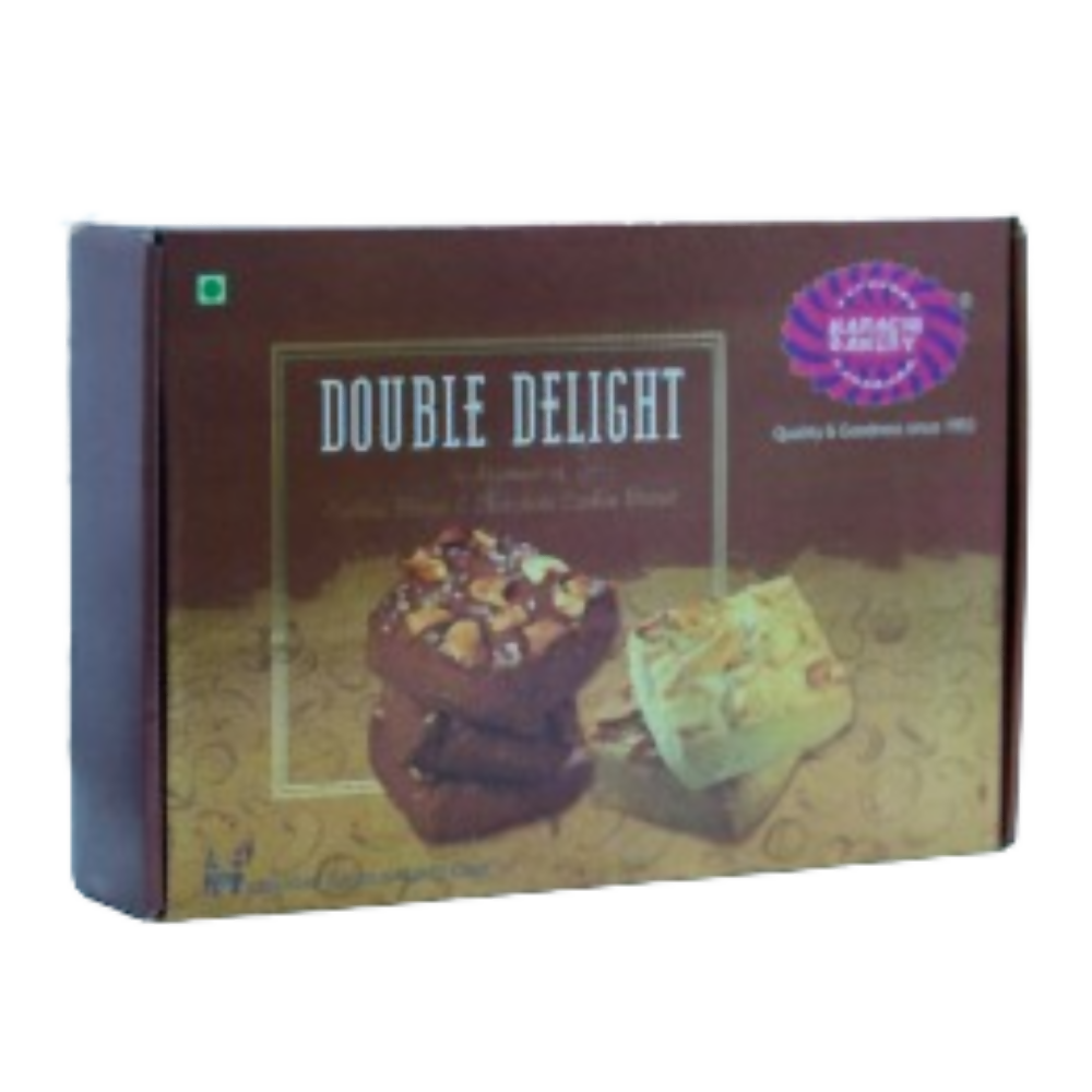 Karachi Bakery Double Delight (Gold) Cashew Biscuit & Chocolate Cashew