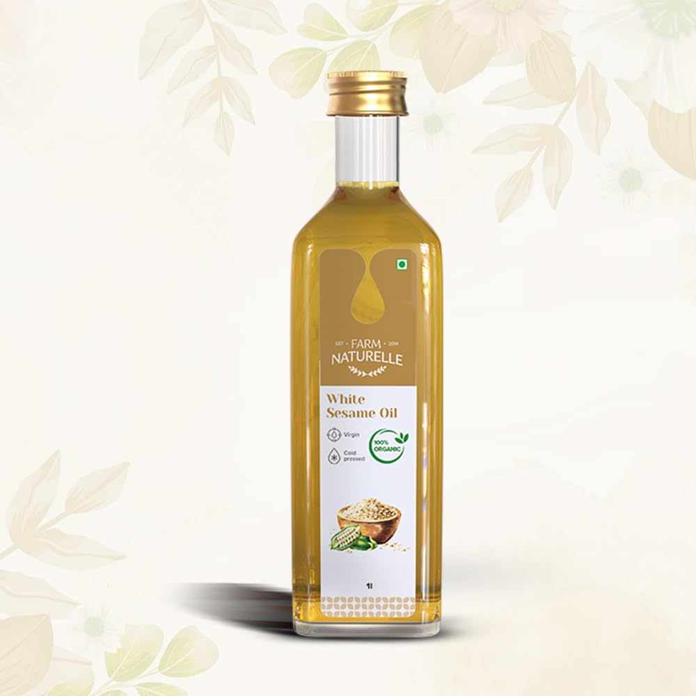 Farm Naturelle Cold Pressed Virgin White Sesame Seed Oil