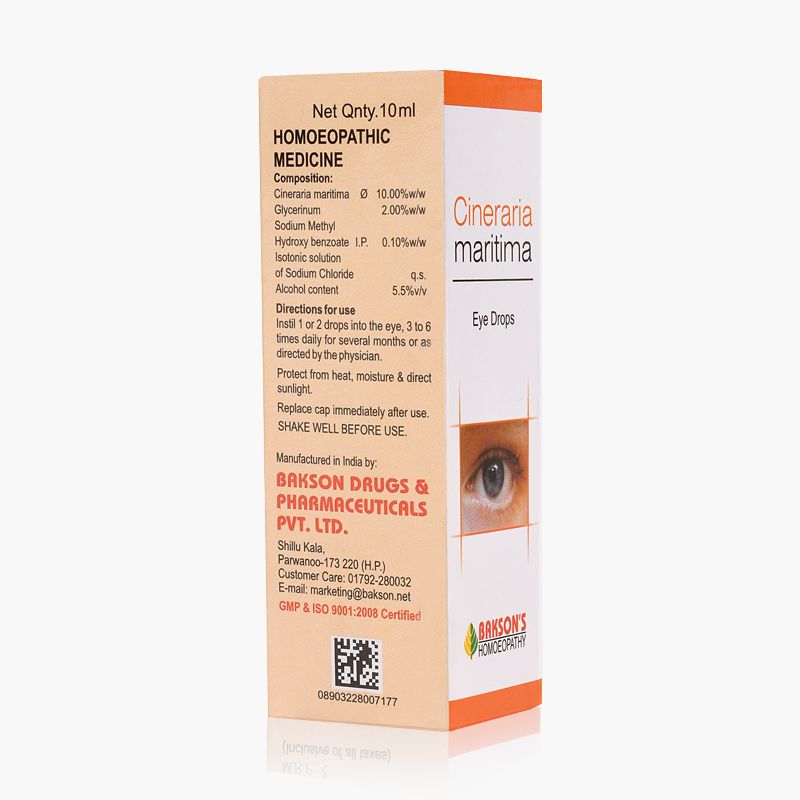 Bakson's Homeopathy C-ineraria Maritima Eye Drops