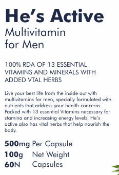 He’s Active Multi Vitamin for Men
