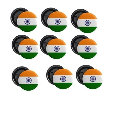 VeeDee Zone India Flag Badges, (Pack of 20,30,50) , Independence Day, Badges
